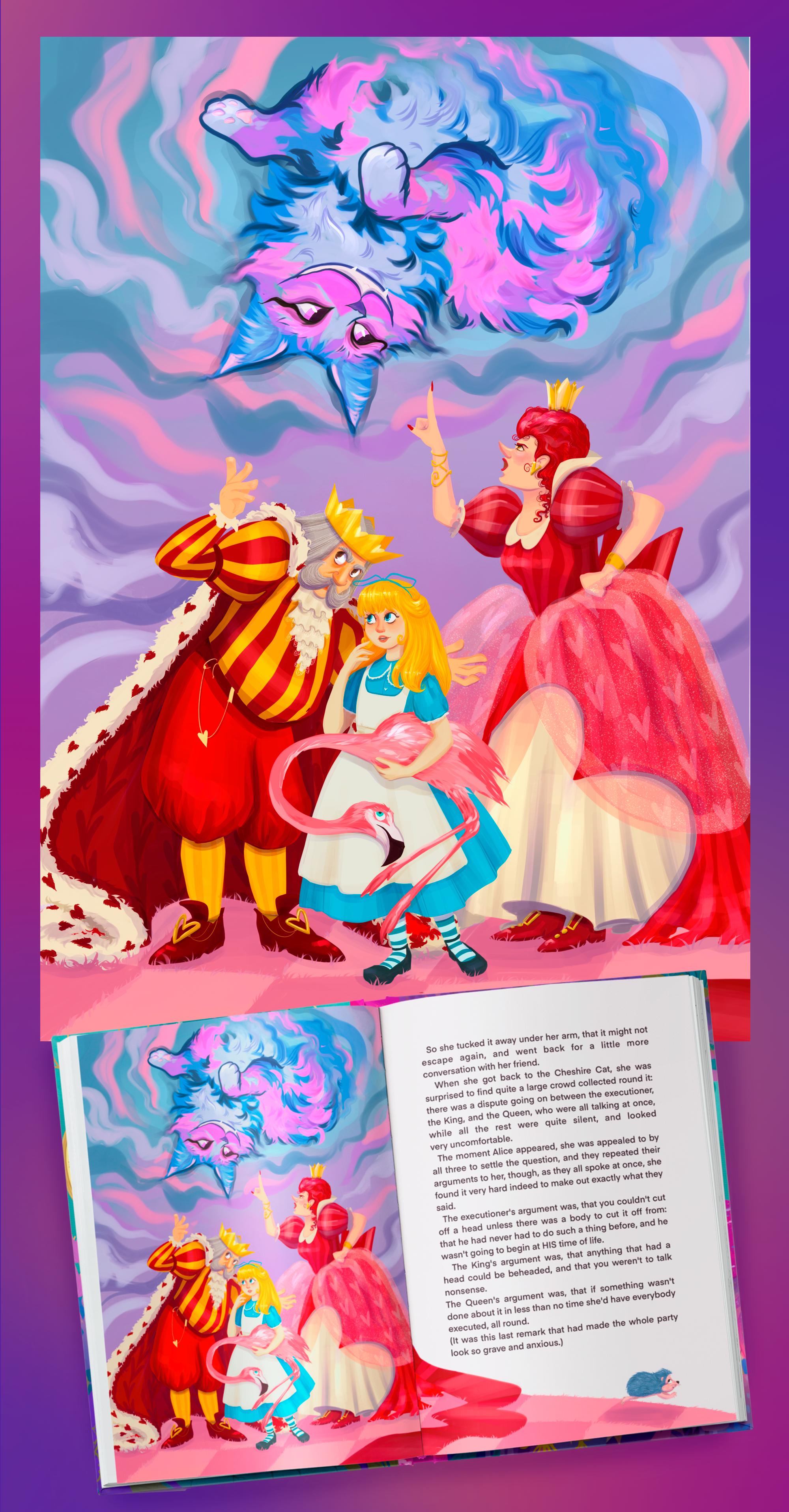 Алиса в Стране чудес. Иллюстрации и книжная обложка. — Изображение №12 — Иллюстрация на Dprofile