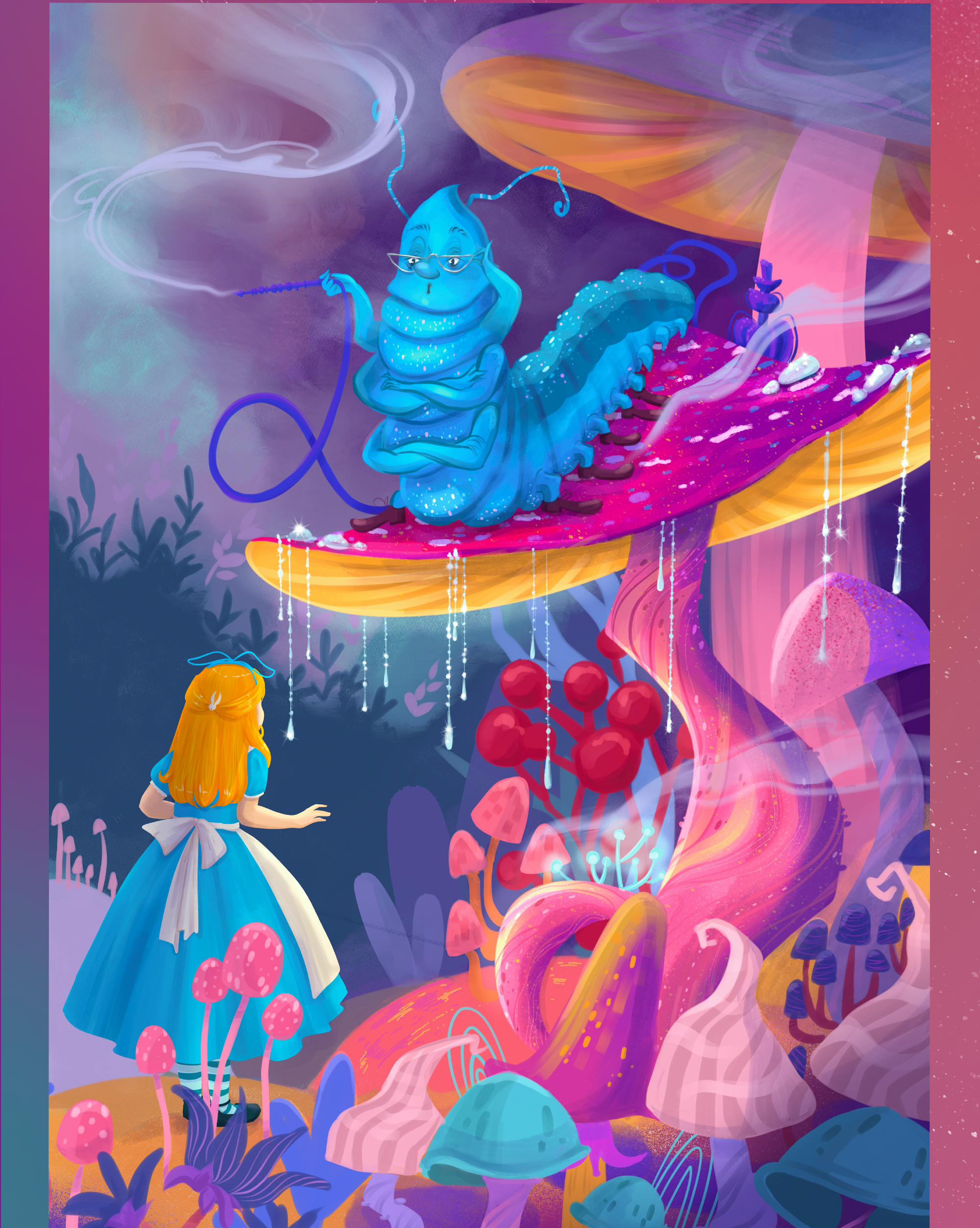 Алиса в Стране чудес. Иллюстрации и книжная обложка. — Изображение №9 — Иллюстрация на Dprofile