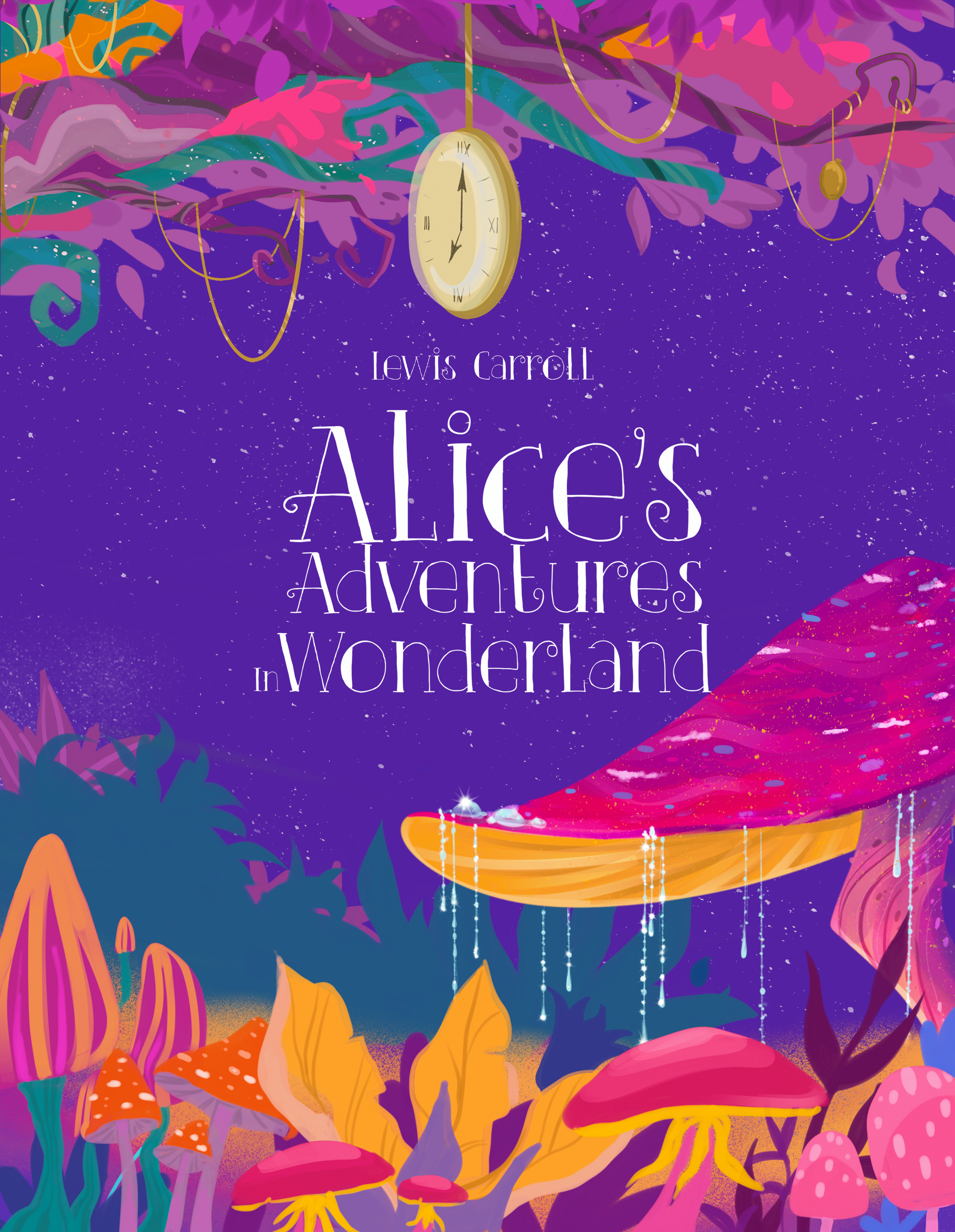 Алиса в Стране чудес. Иллюстрации и книжная обложка. — Изображение №1 — Иллюстрация на Dprofile