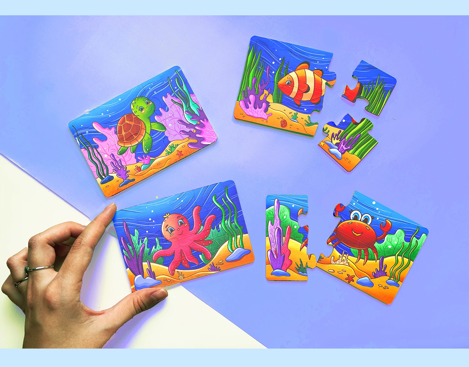 Детские Пазлы Морские Жители — Изображение №5 — Иллюстрация, Графика на Dprofile