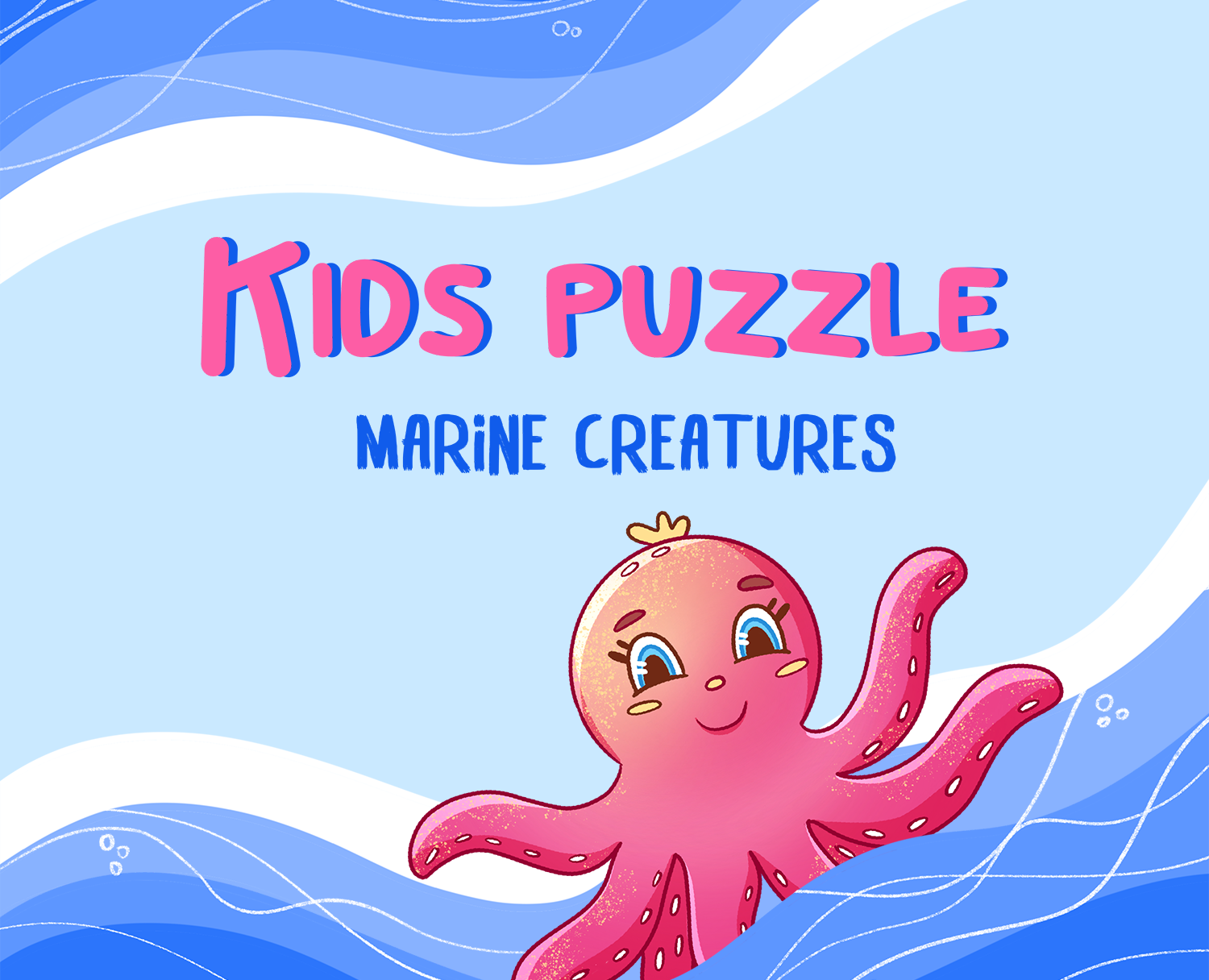Детские Пазлы Морские Жители — Иллюстрация, Графика на Dprofile