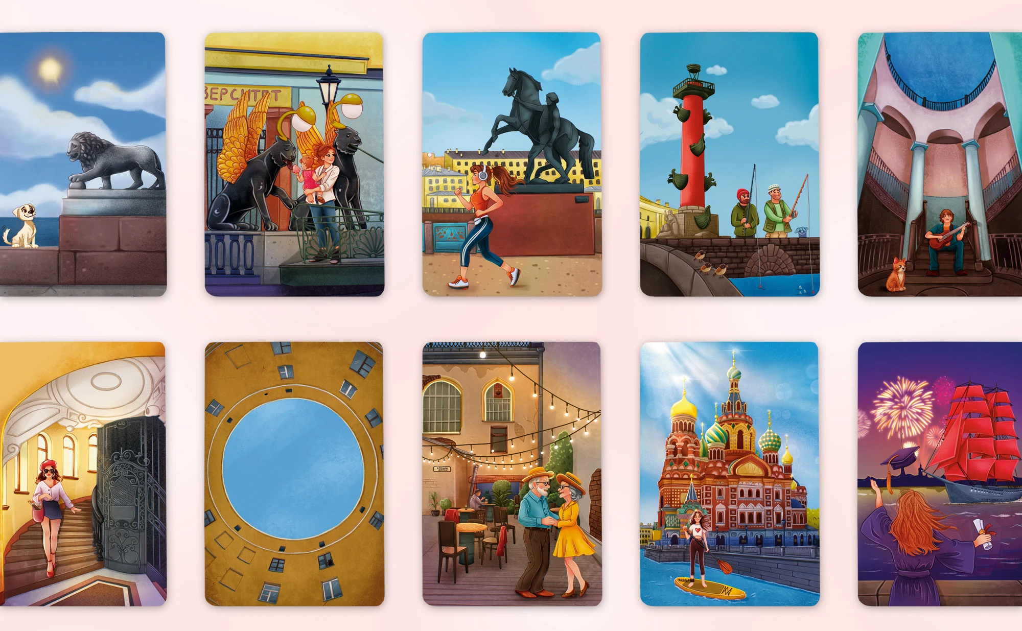 Метафорические карты «Ищи ответы в Петербурге»  (МАК) — Изображение №4 — Брендинг, Иллюстрация на Dprofile
