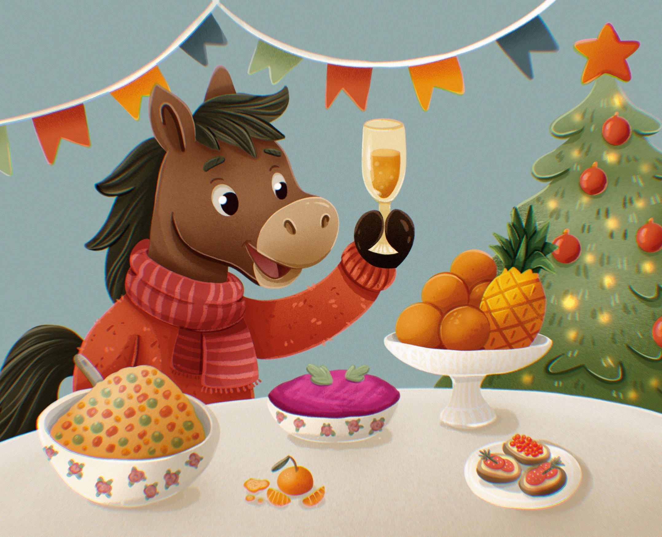 Новогодние открытки — Иллюстрация на Dprofile