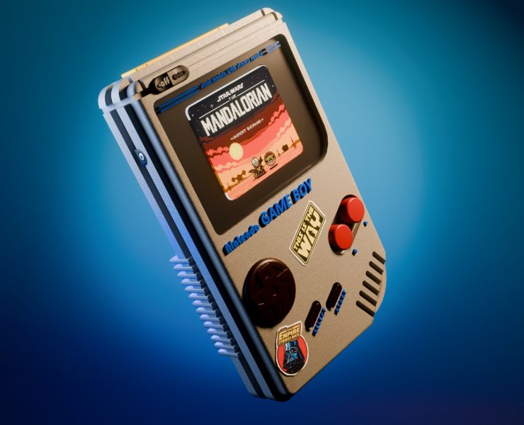 Simple animation of a game boy — 3D, Анимация на Dprofile