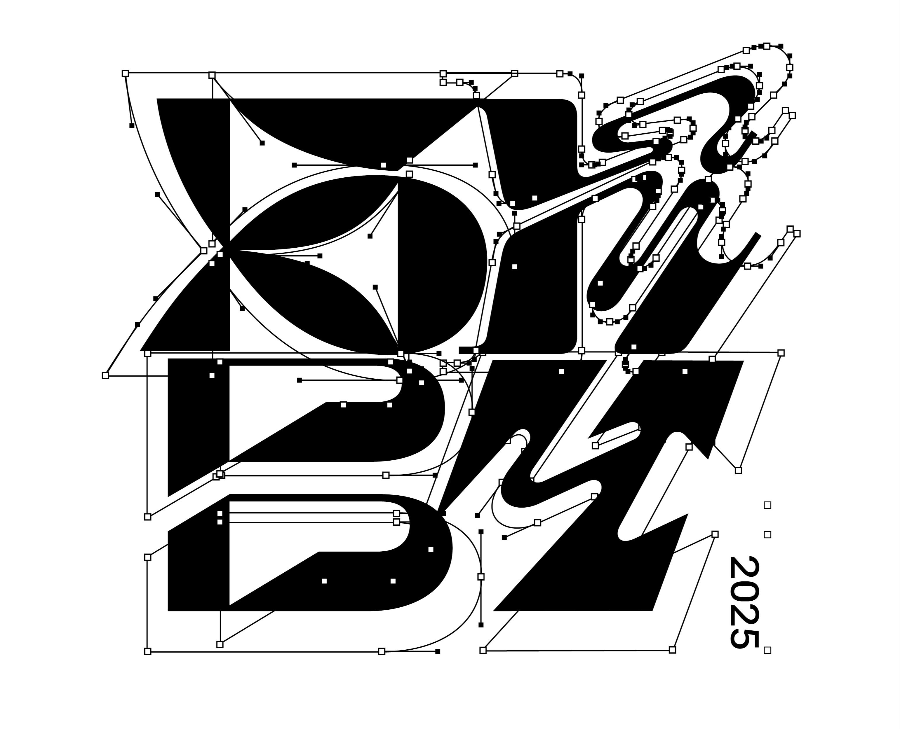 БКВЧ 2025 | шрифт «мешанина» — Графика на Dprofile