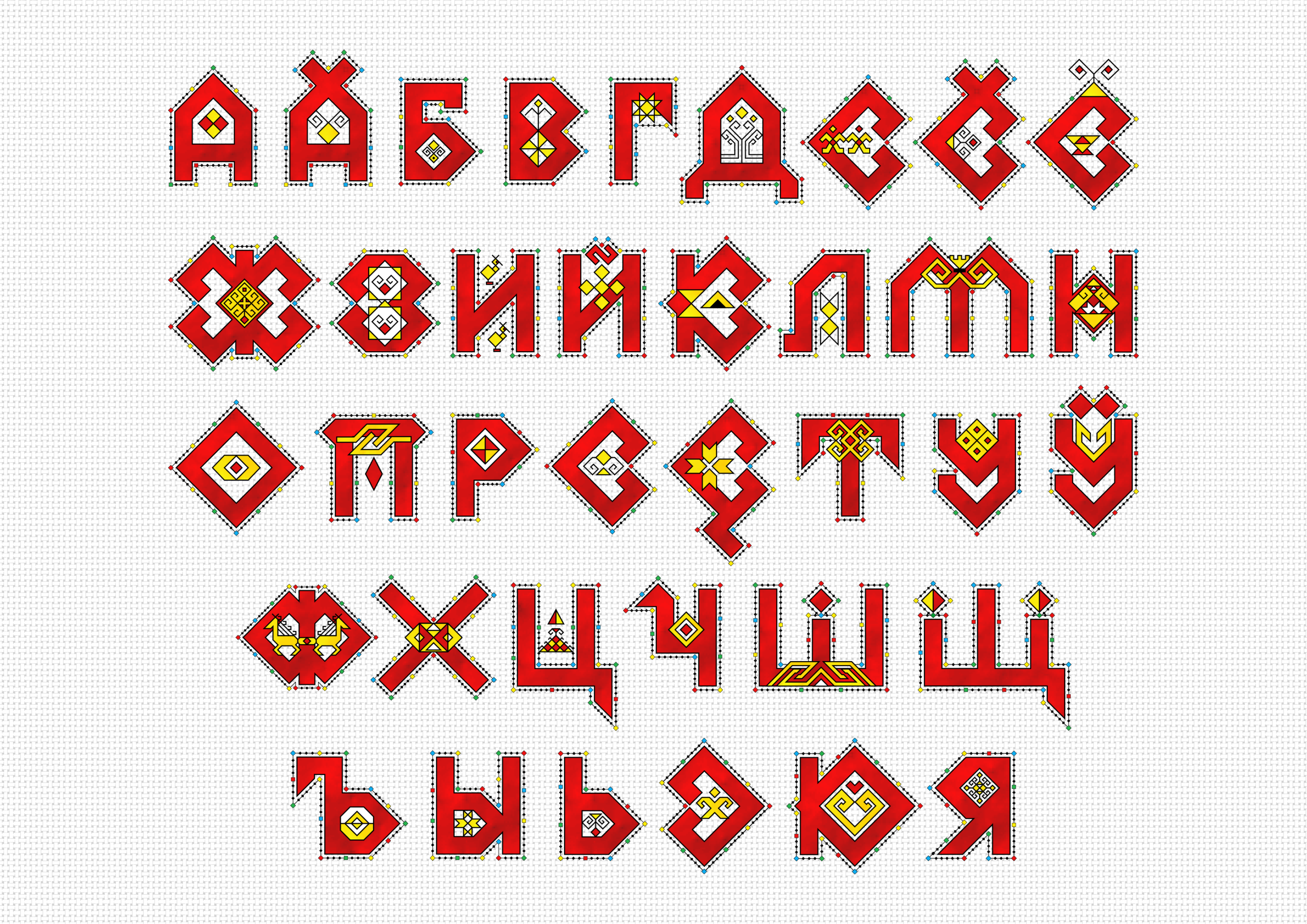 Сывлах Сунатап Чувашский алфавит — Изображение №4 — Брендинг, Графика на Dprofile