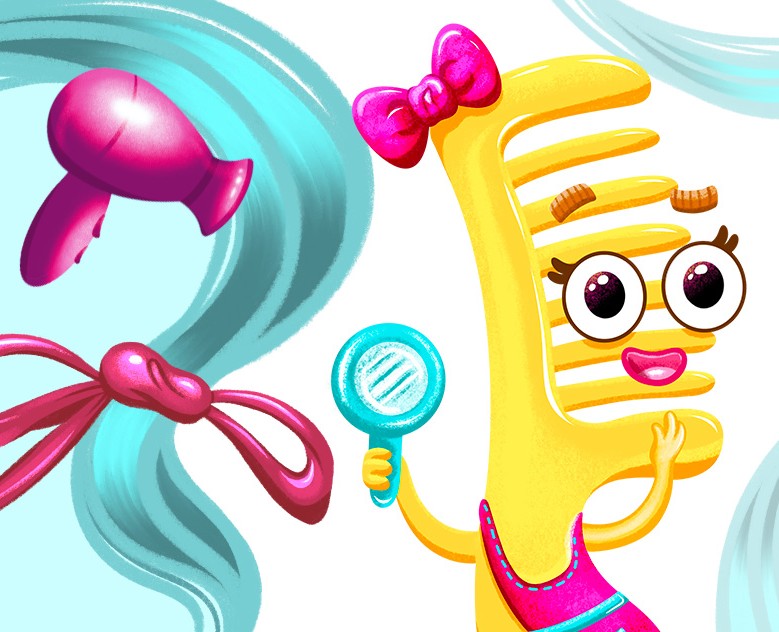 Бренд - персонаж для детской парикмахерской на Dprofile