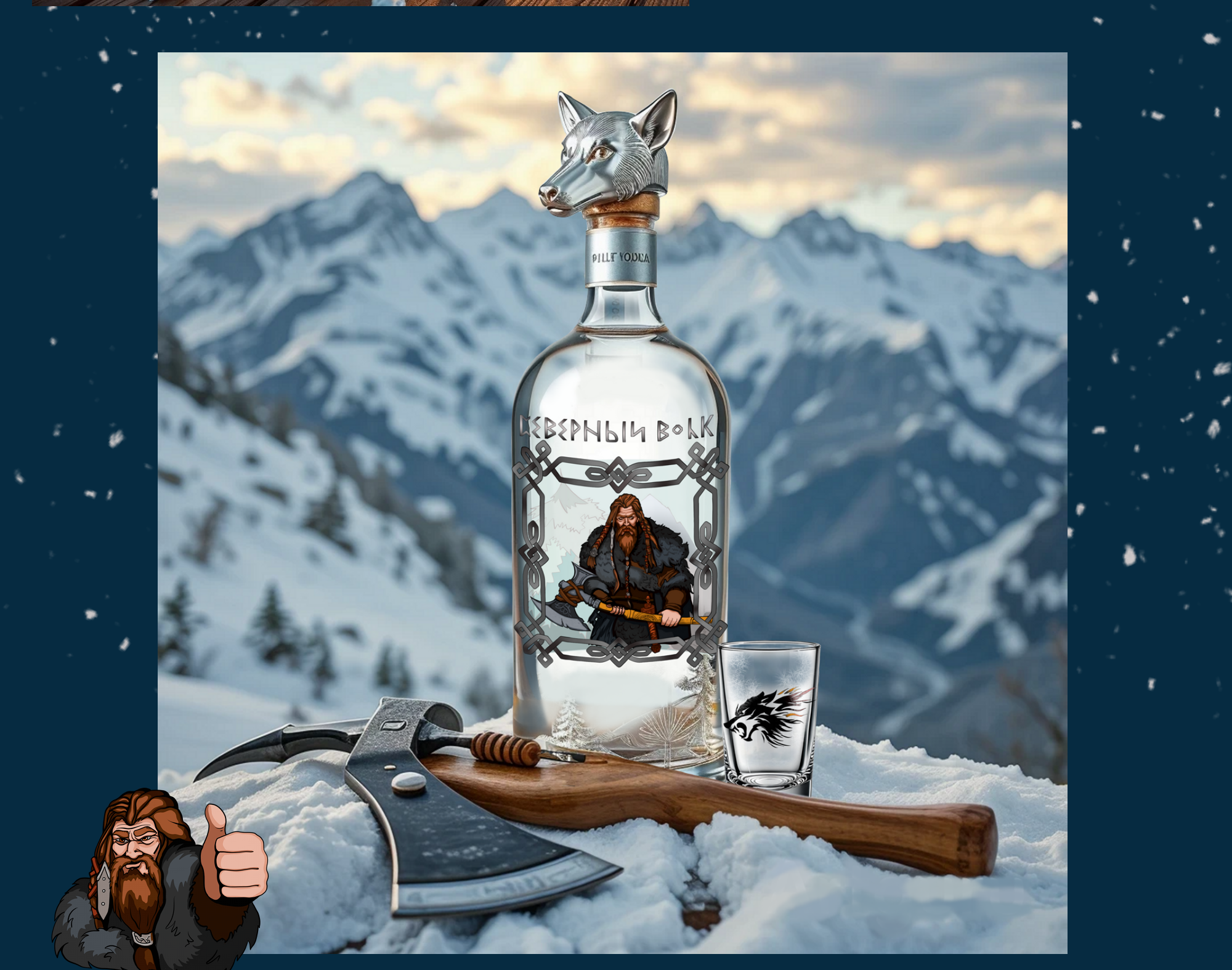 Разработка бренда водки "Северный Волк" — Изображение №7 — Брендинг, Иллюстрация на Dprofile