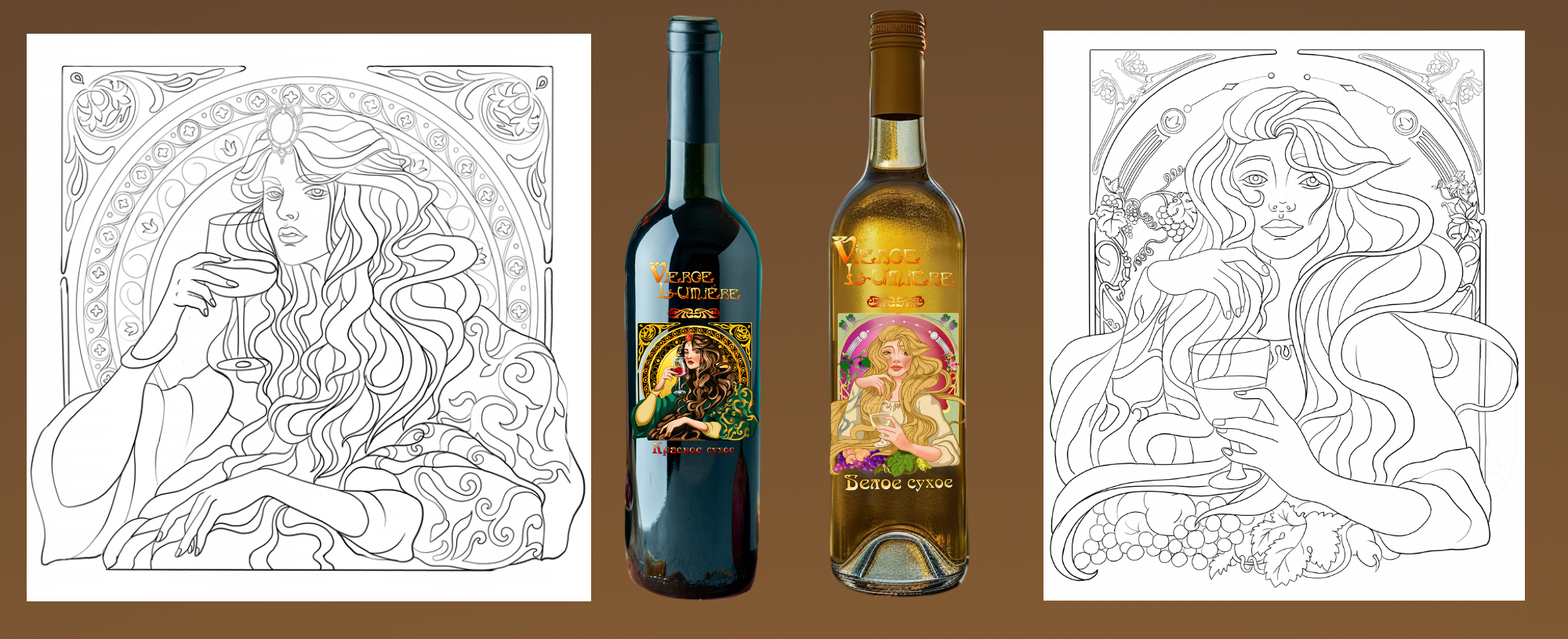 Разработка этикетки для винной продукции — Изображение №7 — Брендинг, Иллюстрация на Dprofile