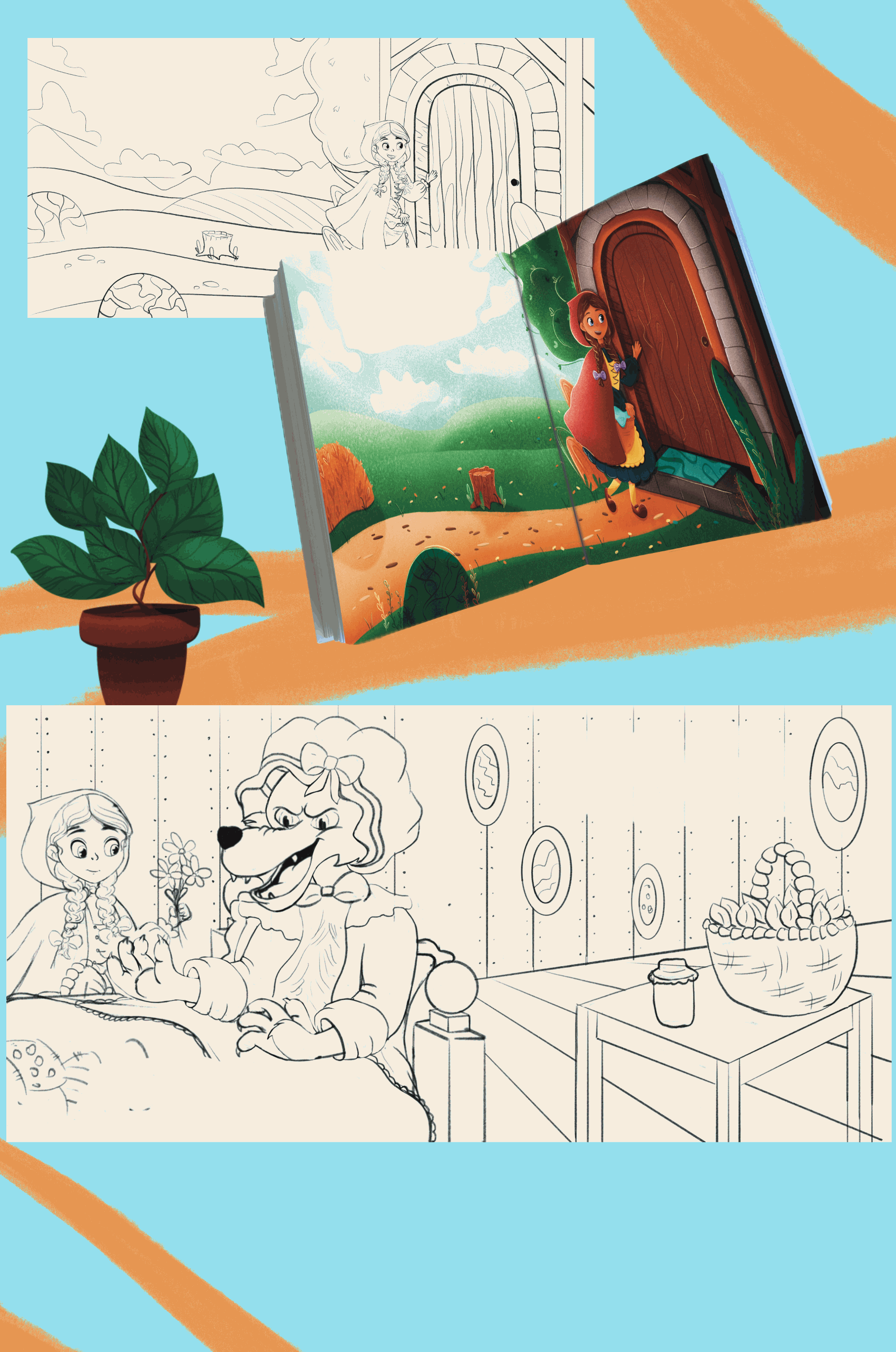 Книга Красная Шапочка — Изображение №5 — Иллюстрация на Dprofile