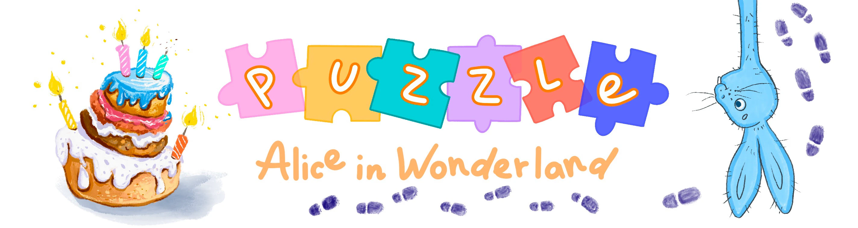 Иллюстрация для детских пазлов "Алиса в стране чудес" — Изображение №1 — Иллюстрация, Графика на Dprofile