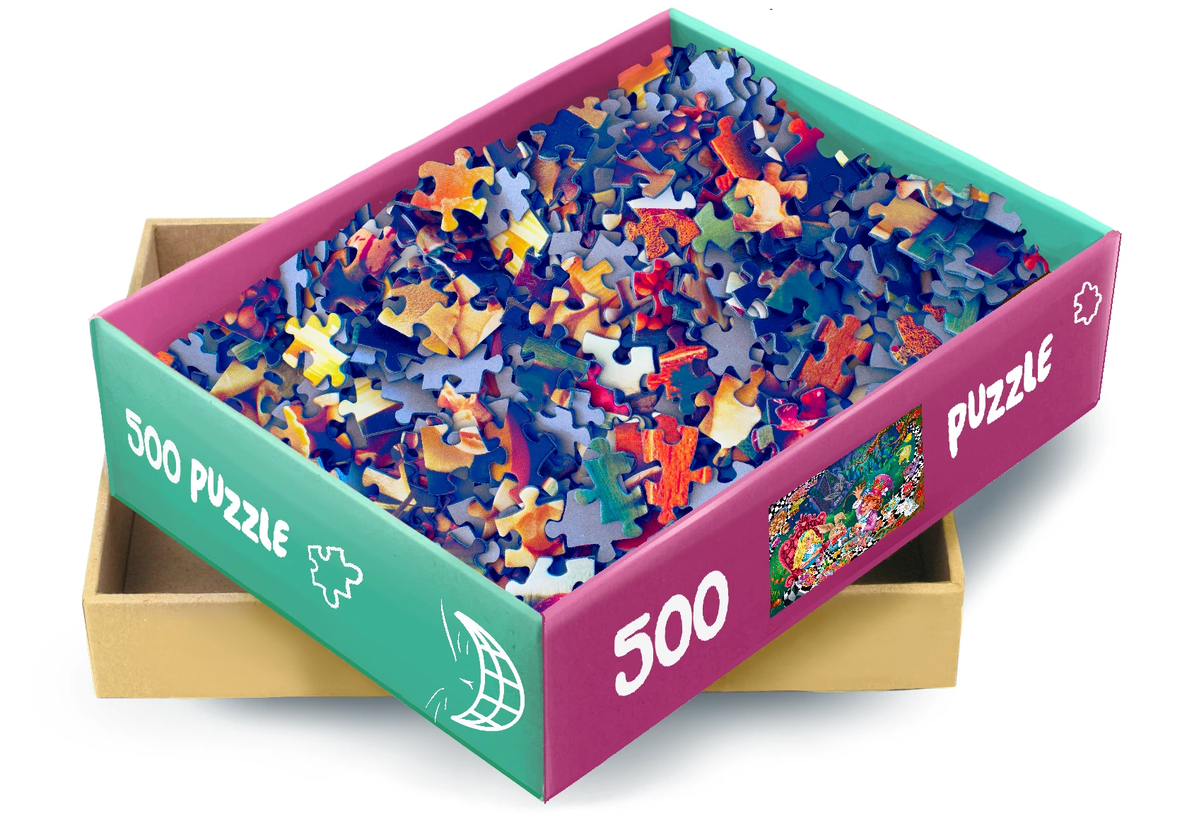 Иллюстрация для детских пазлов "Алиса в стране чудес" — Изображение №6 — Иллюстрация, Графика на Dprofile