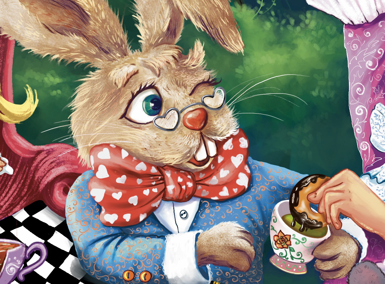 Иллюстрация для детских пазлов "Алиса в стране чудес" — Изображение №11 — Иллюстрация, Графика на Dprofile