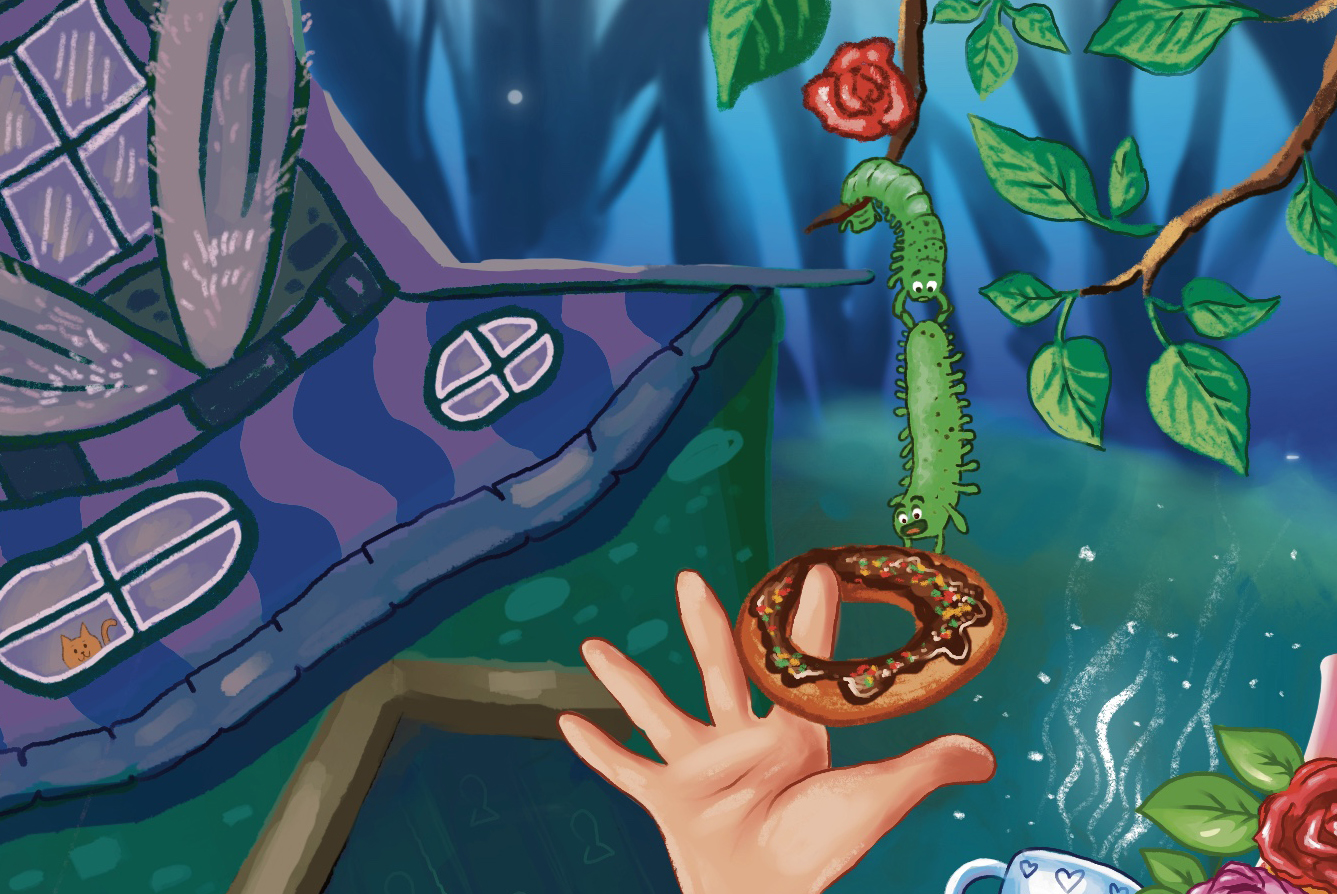 Иллюстрация для детских пазлов "Алиса в стране чудес" — Изображение №7 — Иллюстрация, Графика на Dprofile