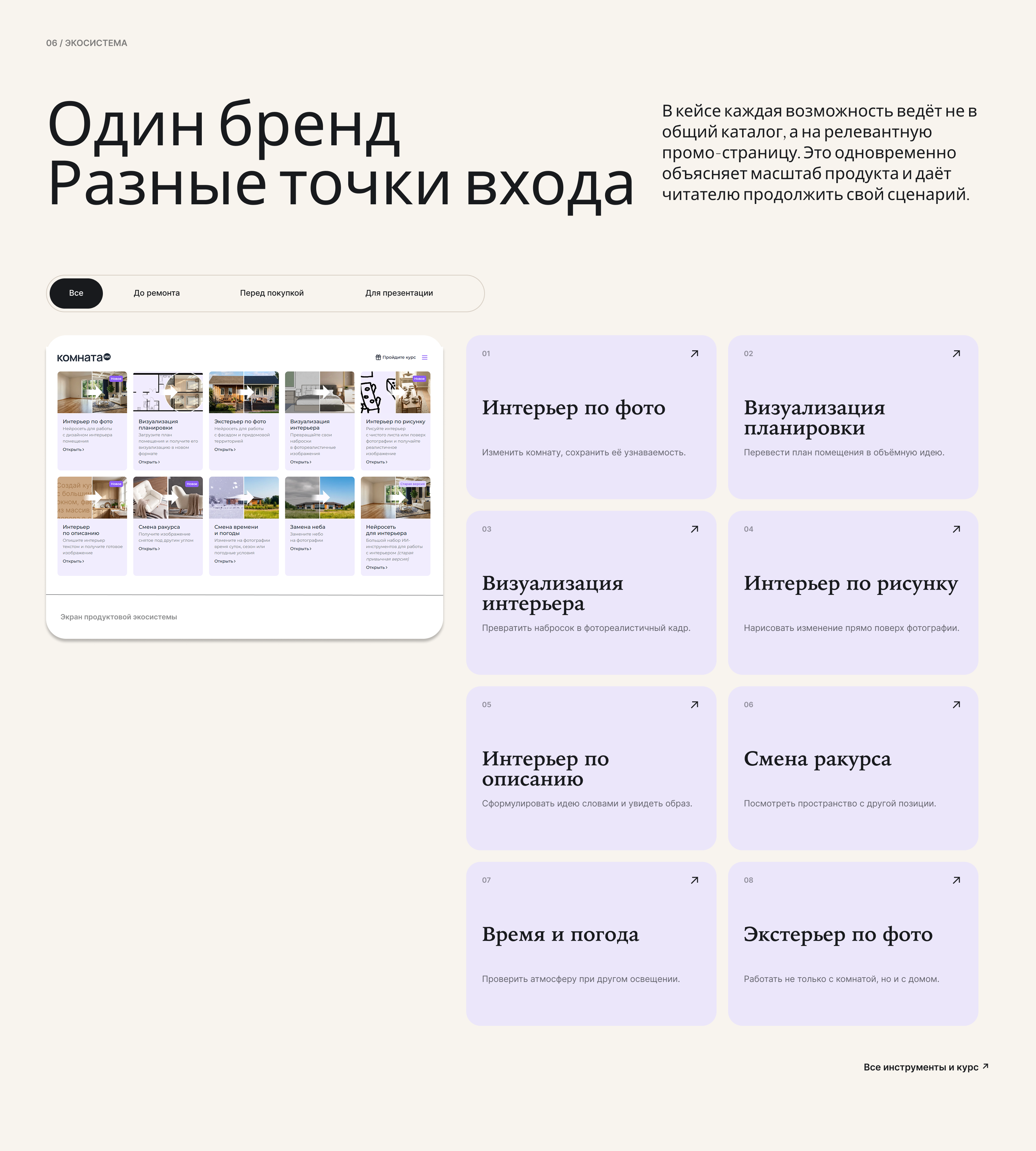 Дизайн промо страницы для нейросети "Комната ИИ" — Изображение №7 — Интерфейсы на Dprofile