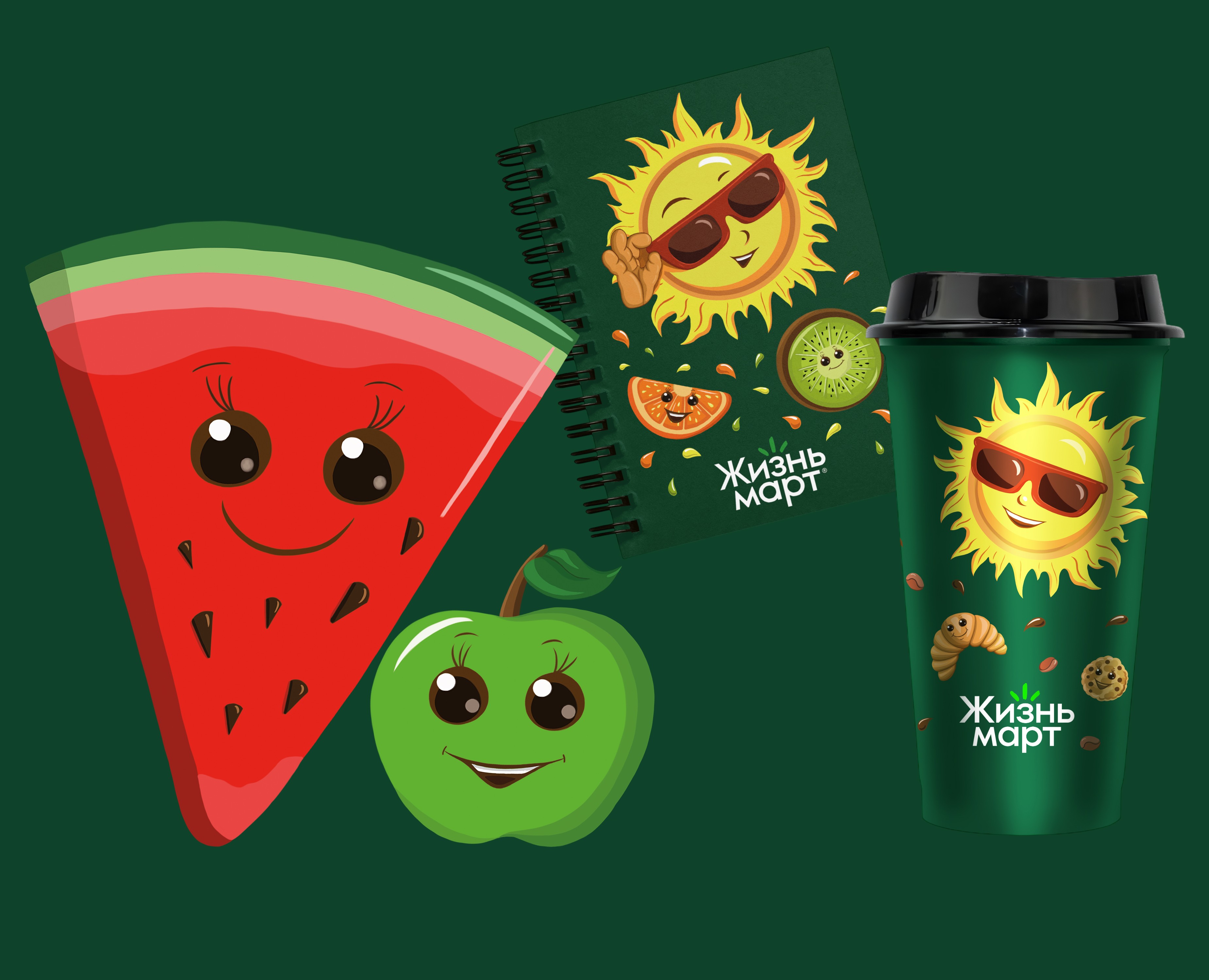 Бренд-персонажи и Дизайн упаковок для мерча на Dprofile