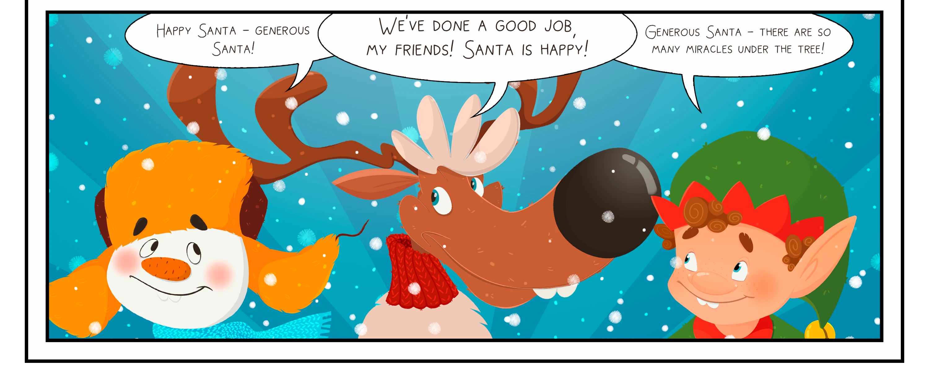 Комикс-проект про Рождество,  Санту и его друзей — Изображение №9 — Иллюстрация на Dprofile