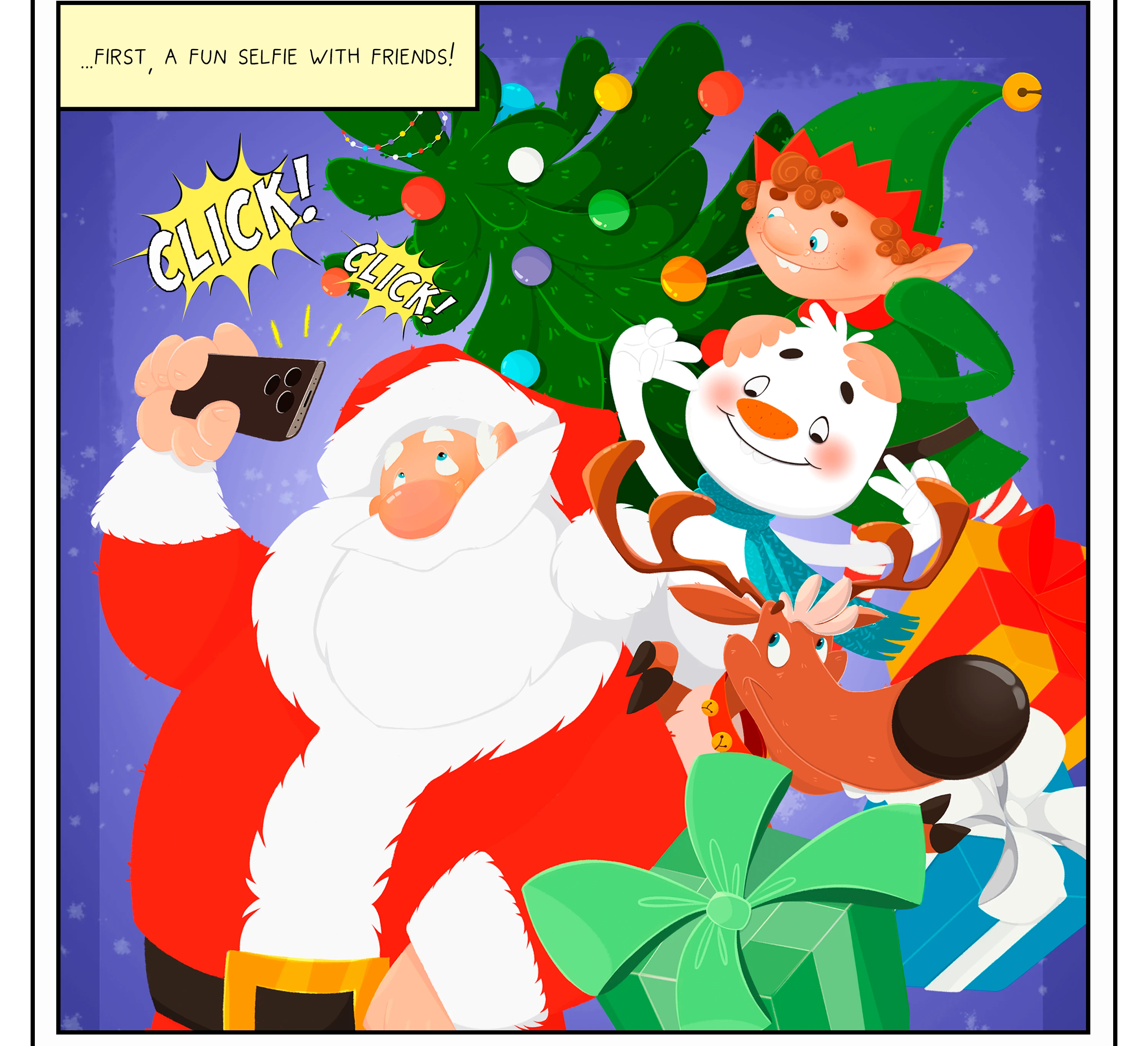 Комикс-проект про Рождество,  Санту и его друзей — Изображение №5 — Иллюстрация на Dprofile
