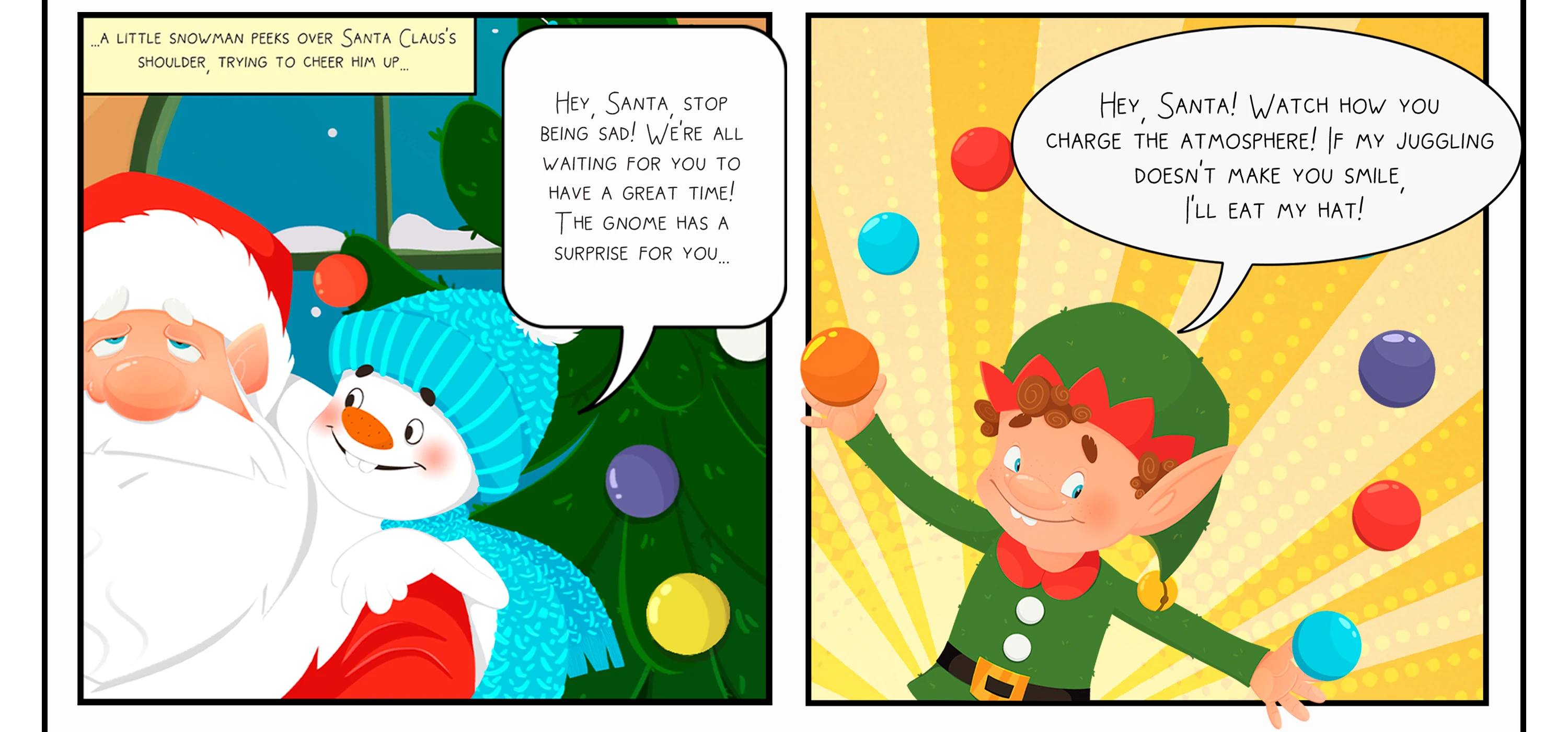 Комикс-проект про Рождество,  Санту и его друзей — Изображение №4 — Иллюстрация на Dprofile