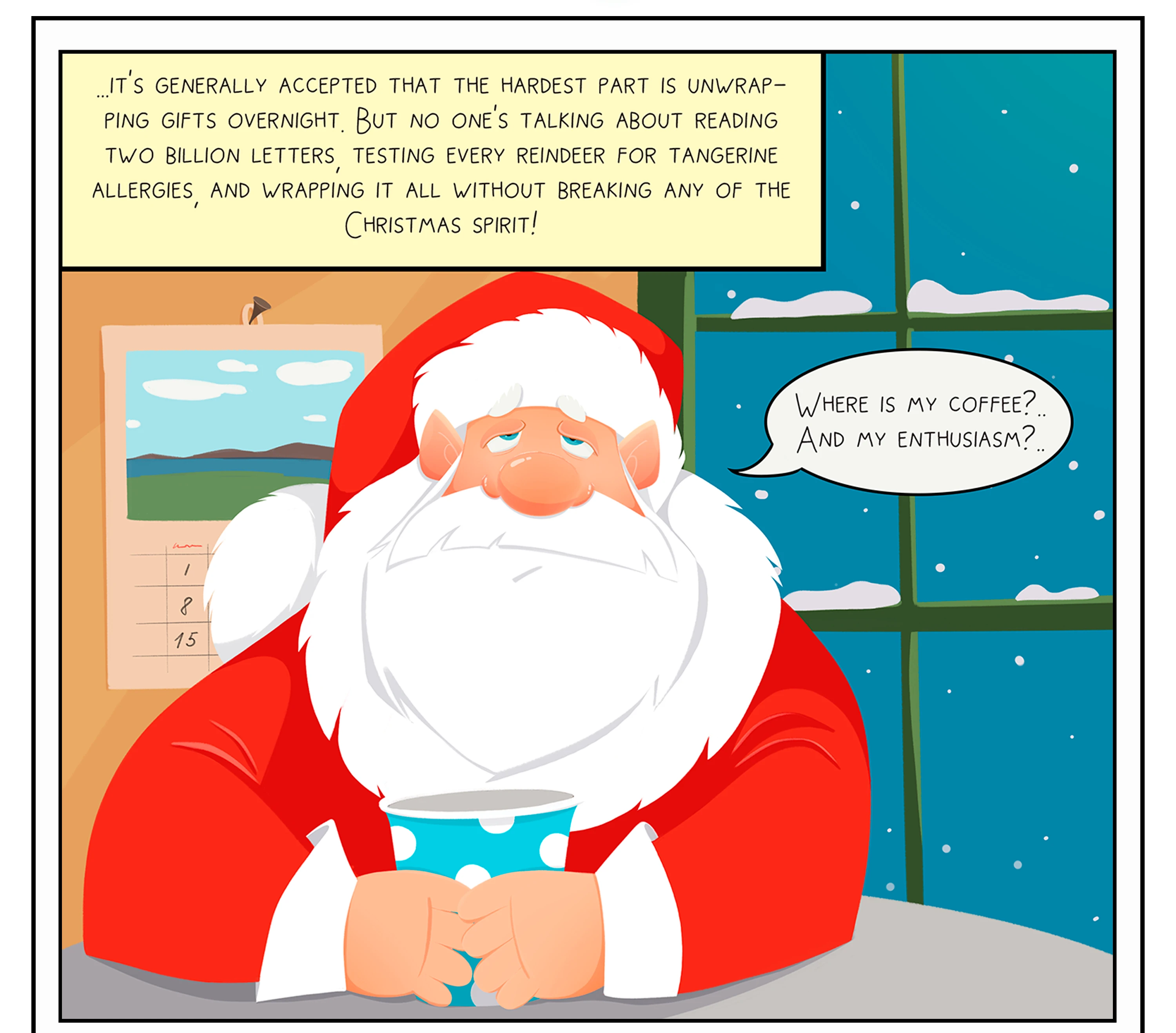 Комикс-проект про Рождество,  Санту и его друзей — Изображение №3 — Иллюстрация на Dprofile