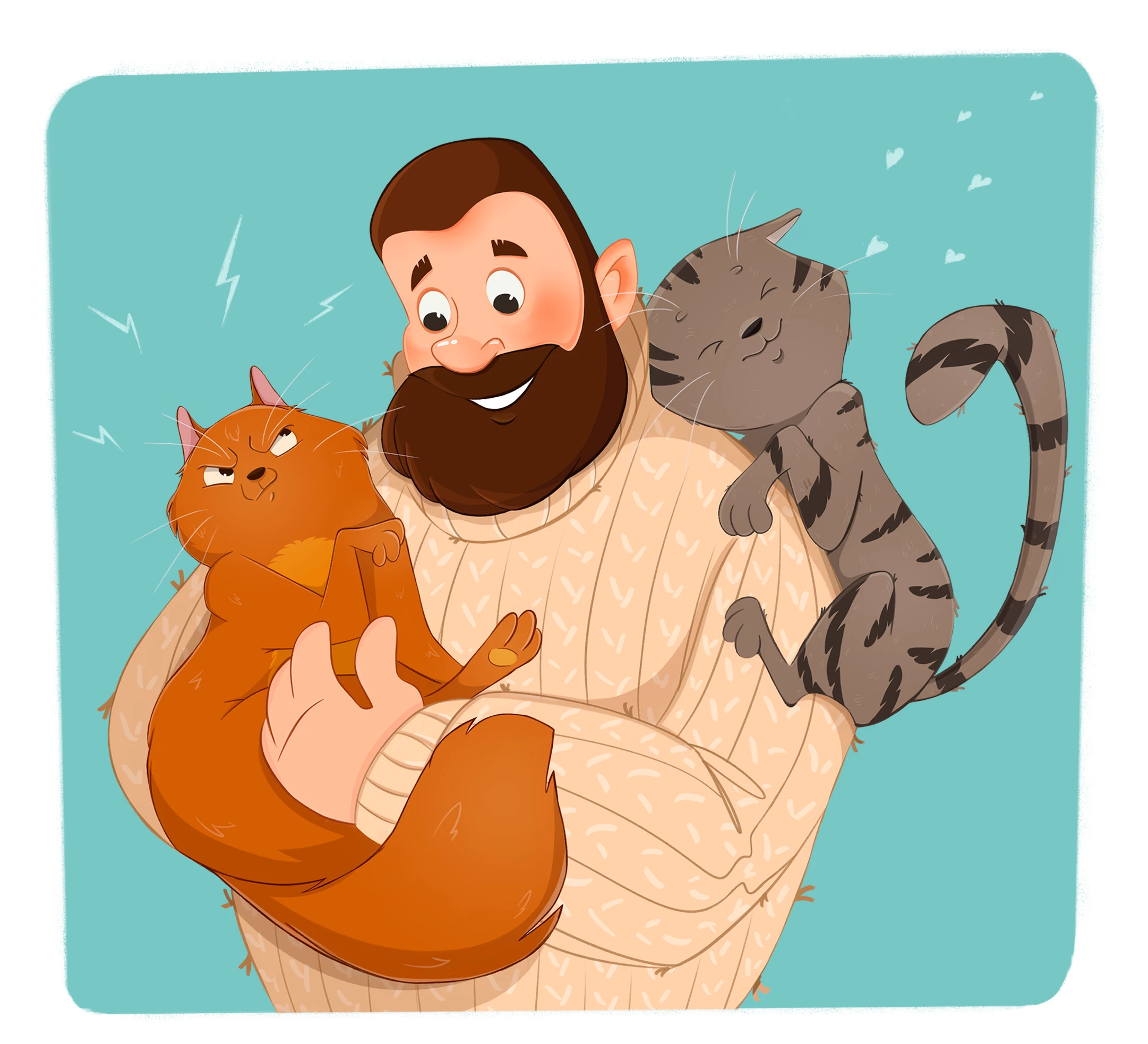 Иллюстрации о любви к котикам! — Изображение №3 — Иллюстрация на Dprofile