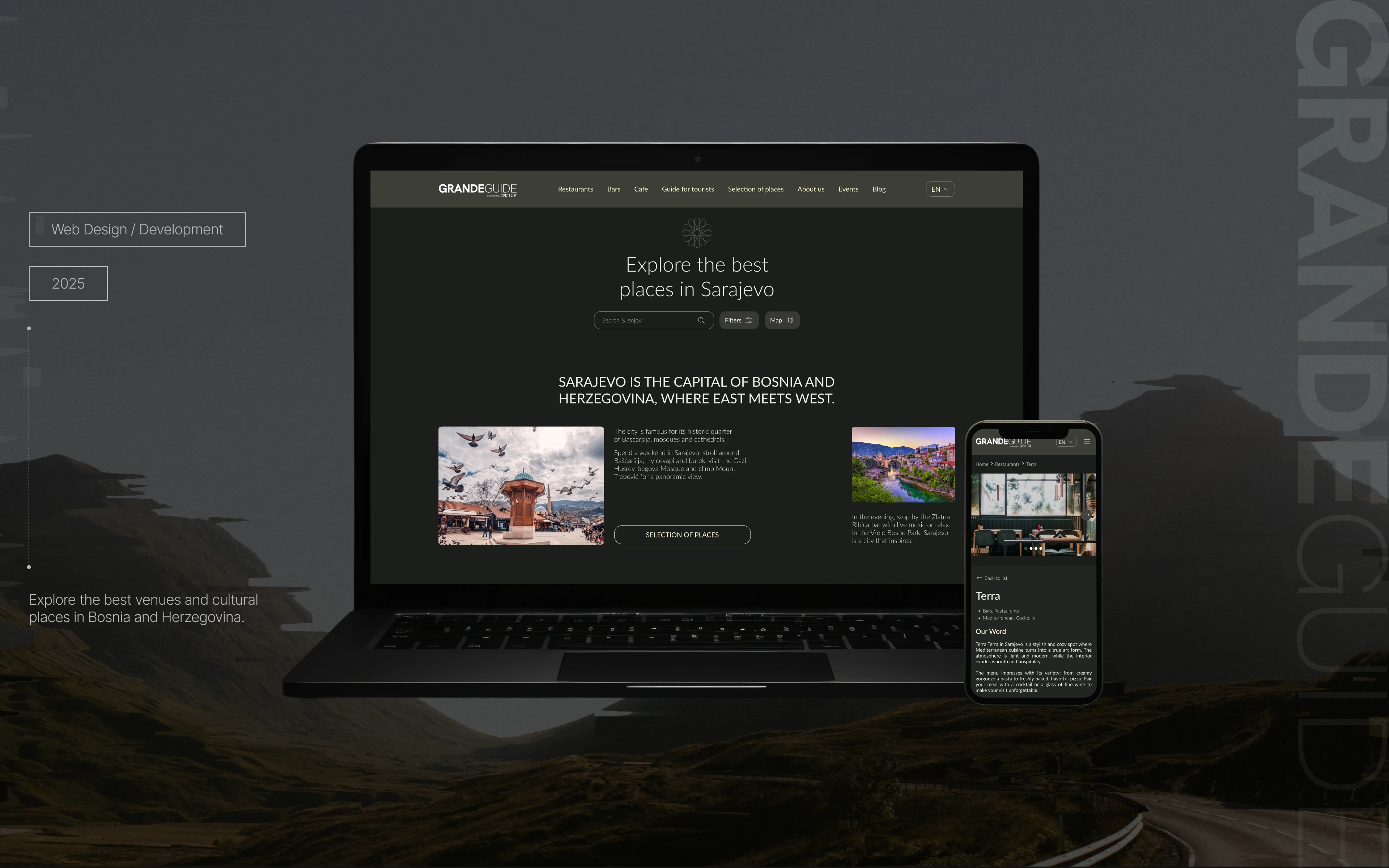 Website for a Tourist Guide to Bosnia & Herzegovina — Изображение №1 — Интерфейсы на Dprofile