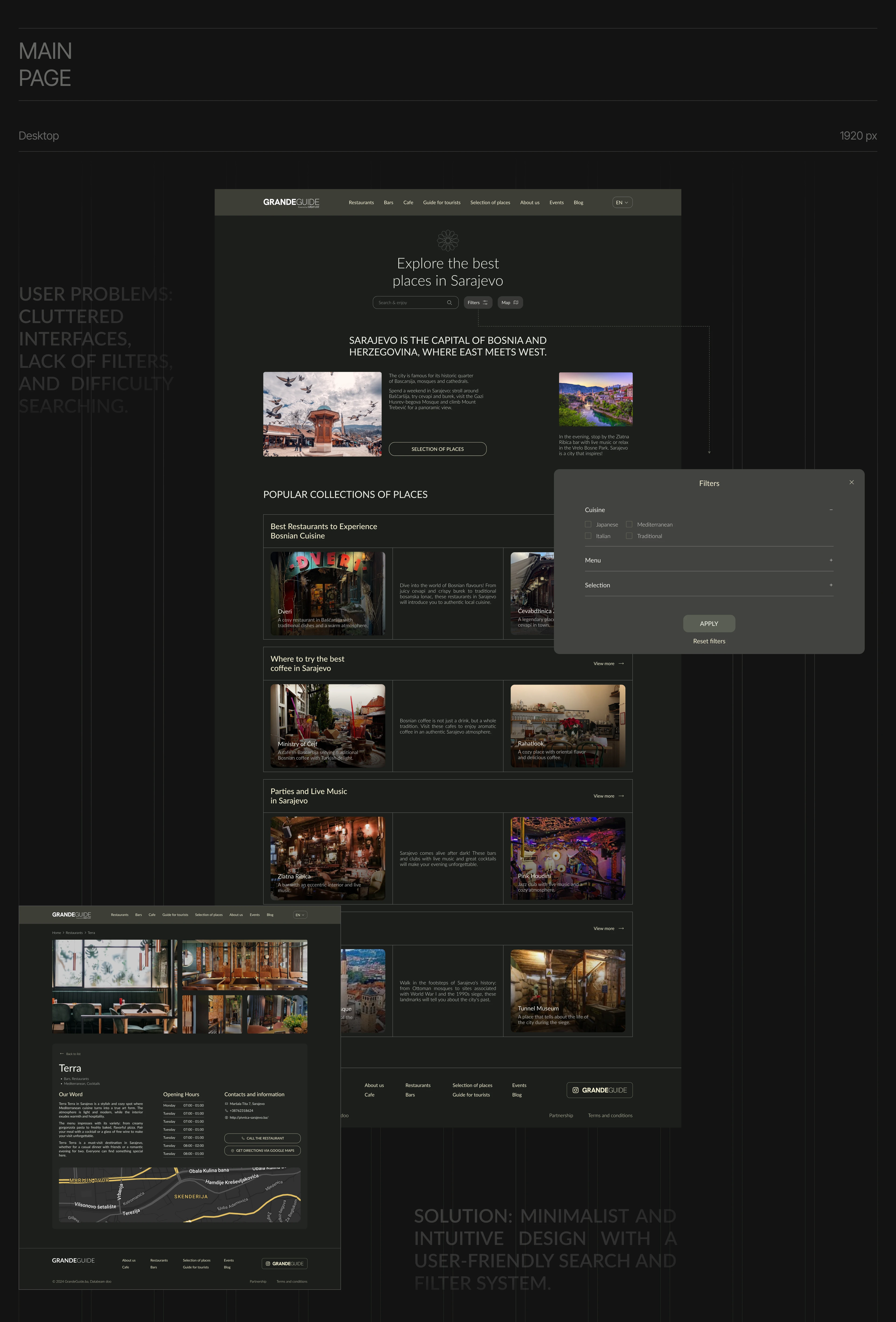 Website for a Tourist Guide to Bosnia & Herzegovina — Изображение №3 — Интерфейсы на Dprofile