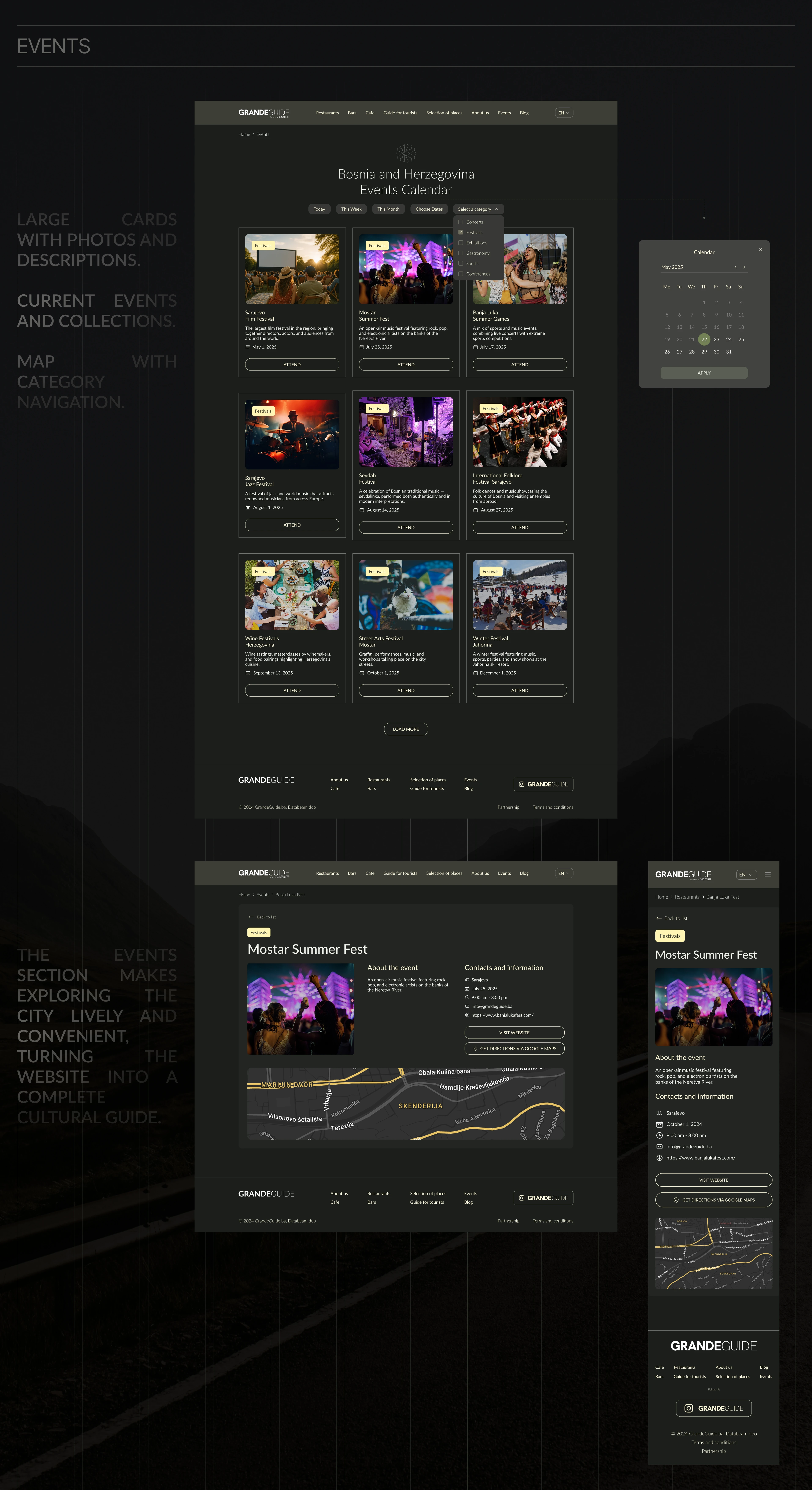 Website for a Tourist Guide to Bosnia & Herzegovina — Изображение №7 — Интерфейсы на Dprofile