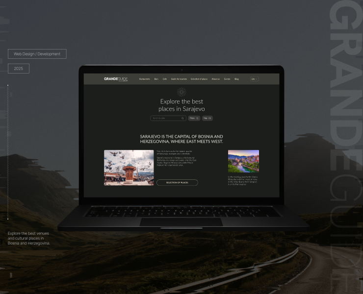 Website for a Tourist Guide to Bosnia & Herzegovina на Dprofile