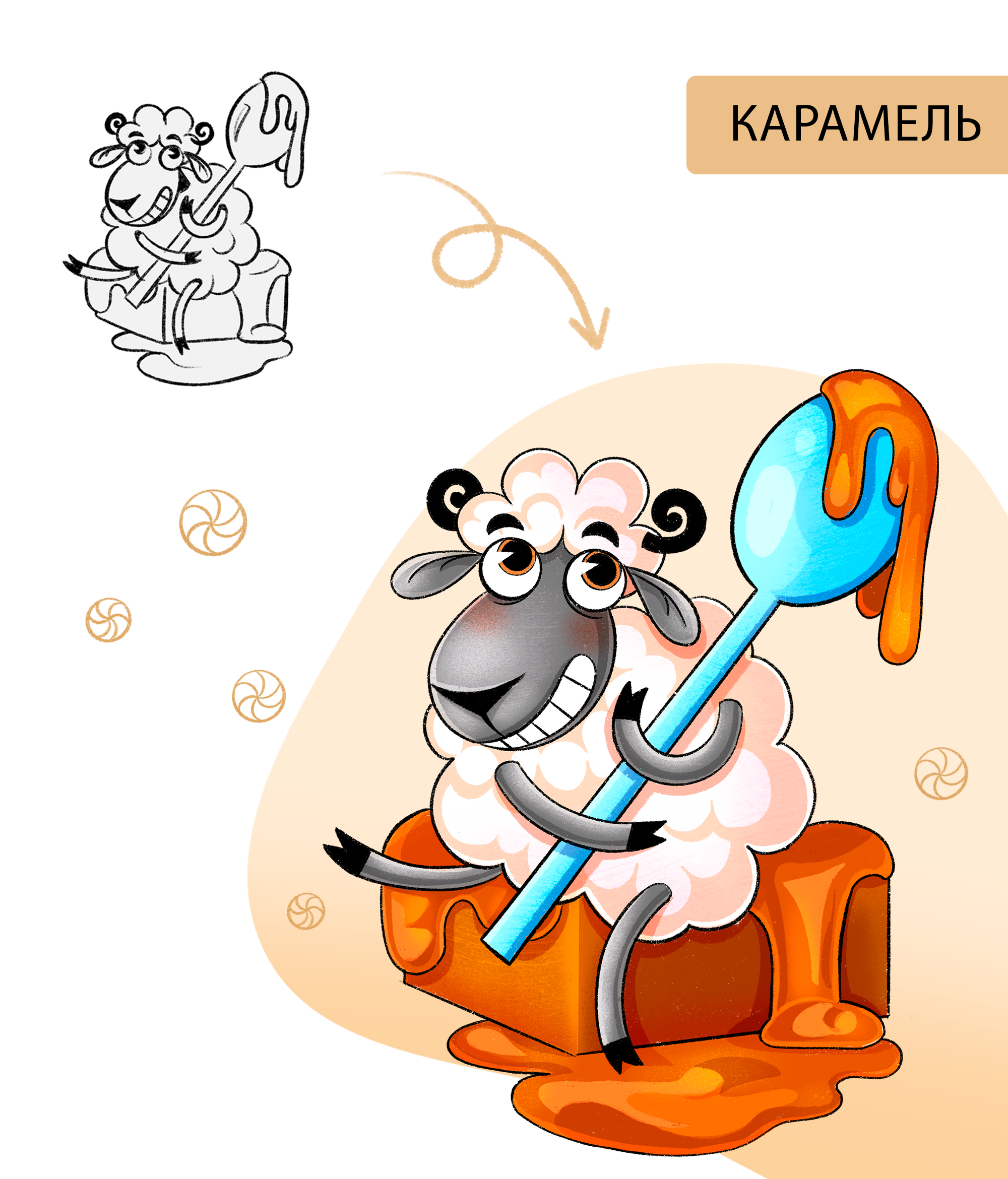 Персонажи и дизайн упаковки для попкорна — Изображение №3 — Брендинг, Иллюстрация на Dprofile