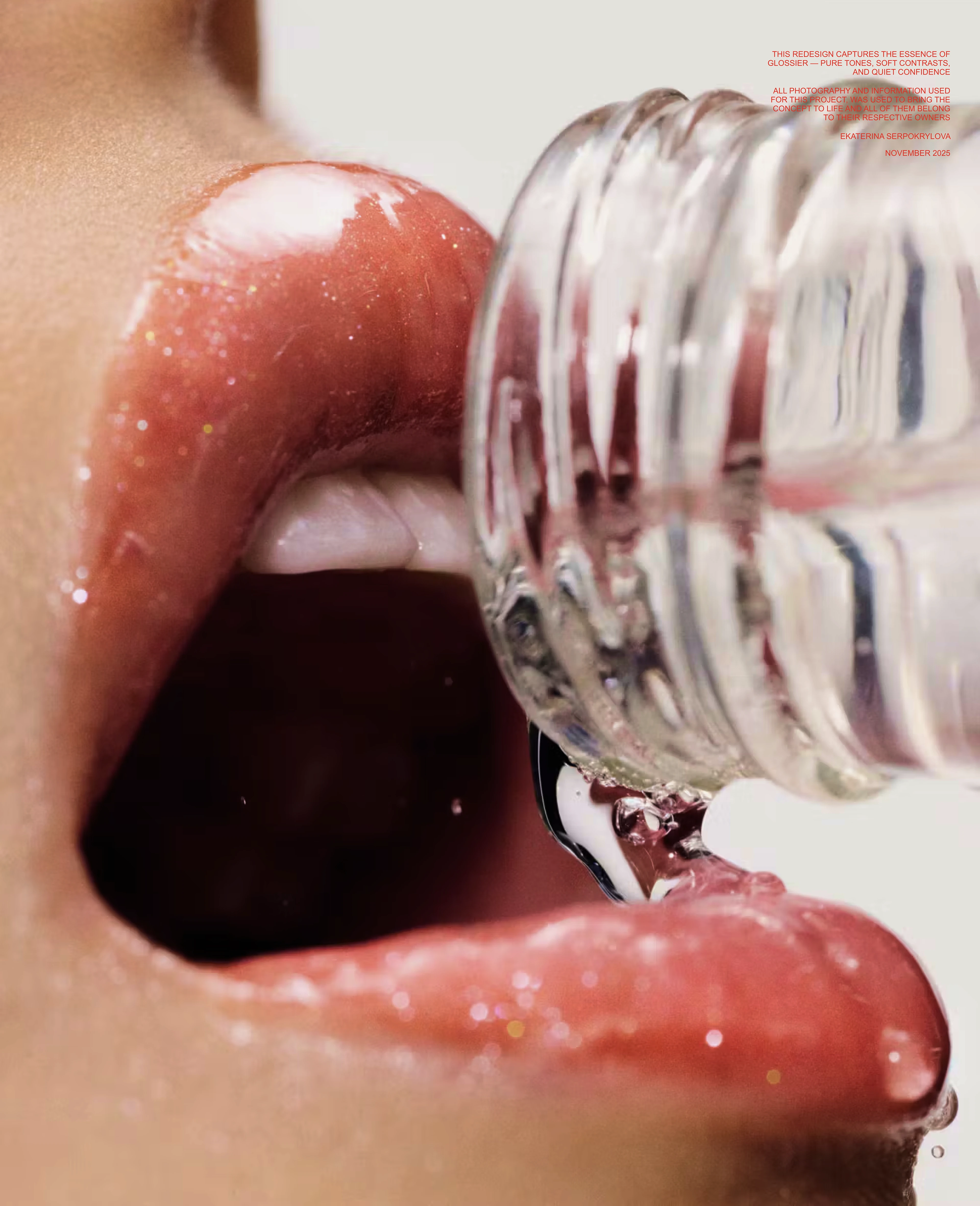 GLOSSIER. концепт редизайна для ондайн-магазина косметики — Изображение №1 — Интерфейсы, Брендинг на Dprofile