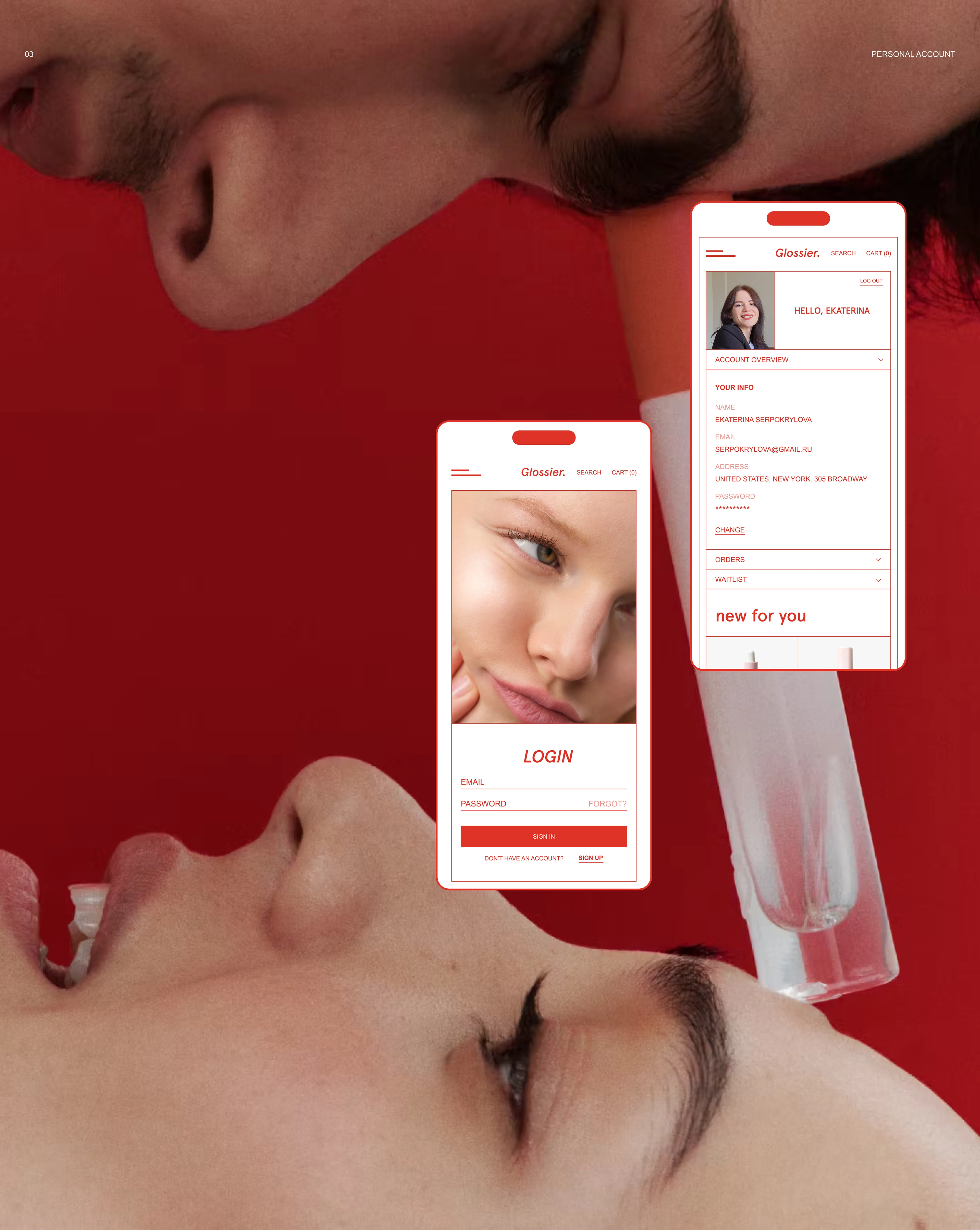 GLOSSIER. концепт редизайна для ондайн-магазина косметики — Изображение №6 — Интерфейсы, Брендинг на Dprofile