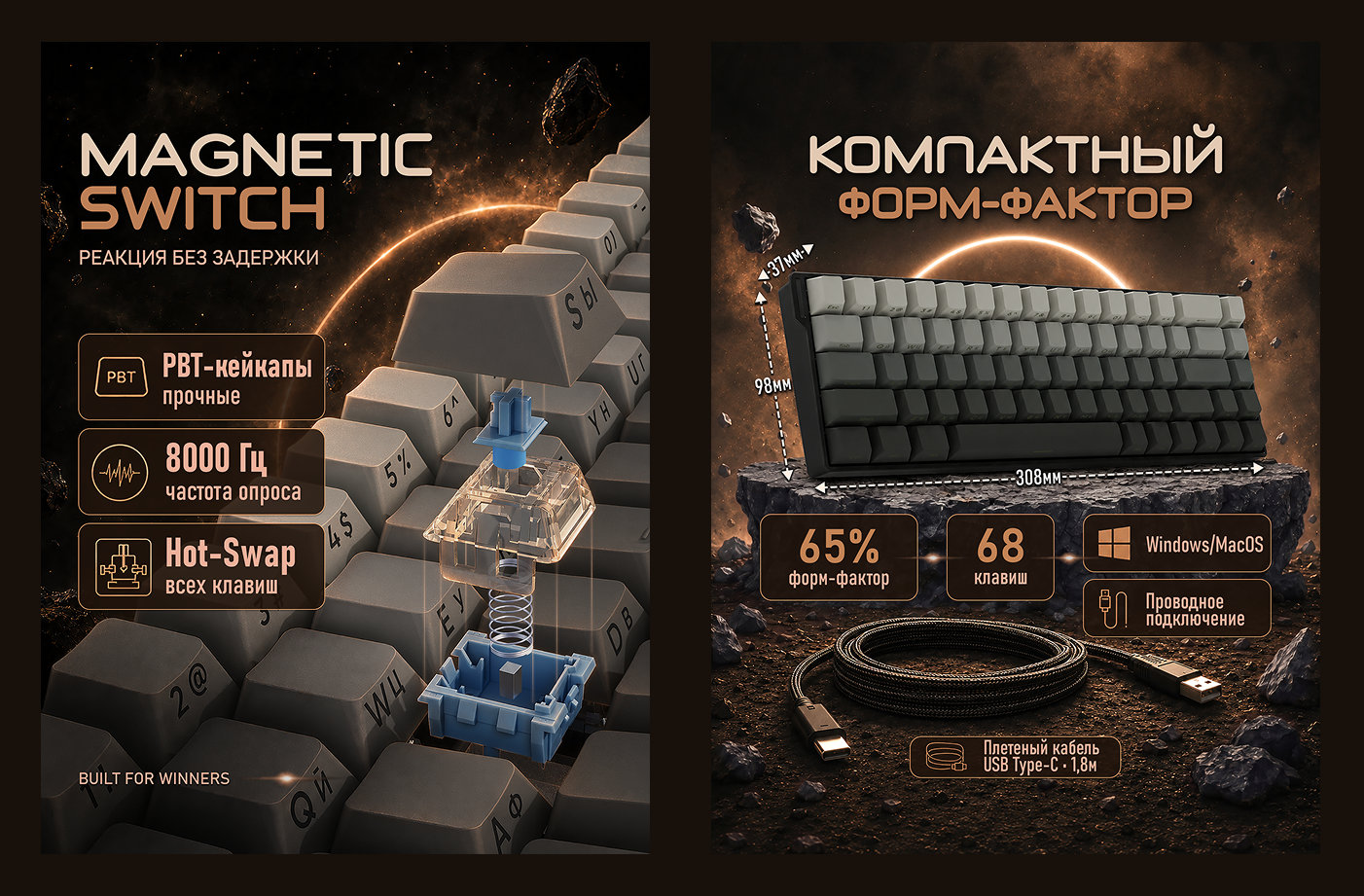 ИНФОГРАФИКА Карточка товара Клавиатура — Изображение №3 — Брендинг, Графика на Dprofile