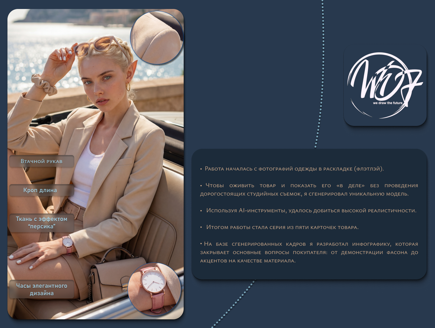 ИНФОГРАФИКА Карточка товара Костюмный комплект — Изображение №2 — Графика, Маркетинг на Dprofile