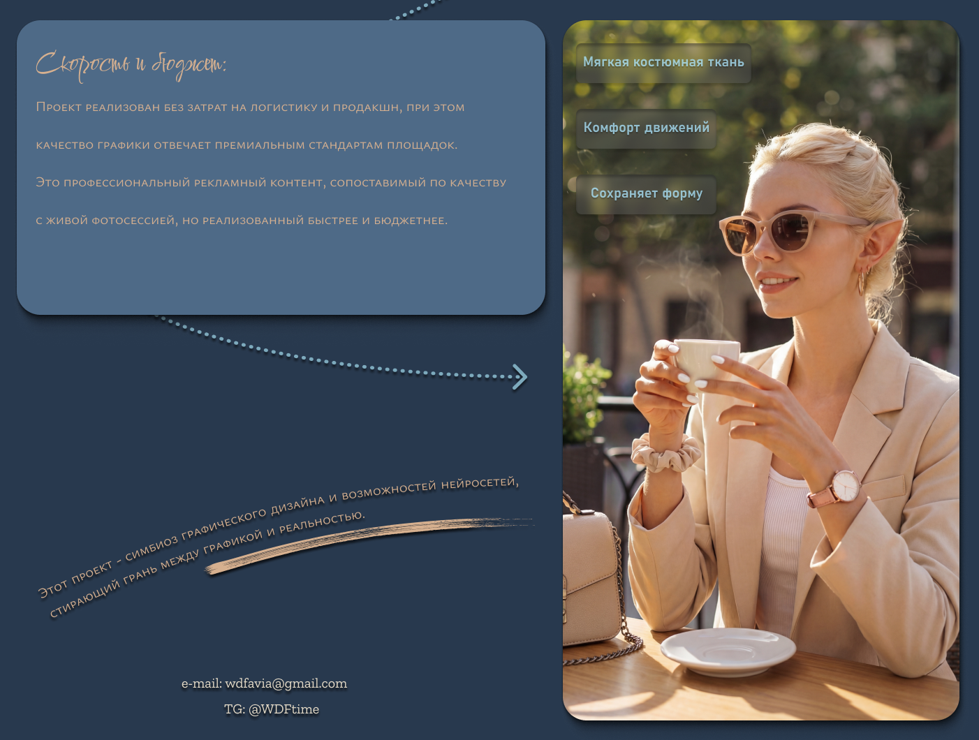 ИНФОГРАФИКА Карточка товара Костюмный комплект — Изображение №5 — Графика, Маркетинг на Dprofile