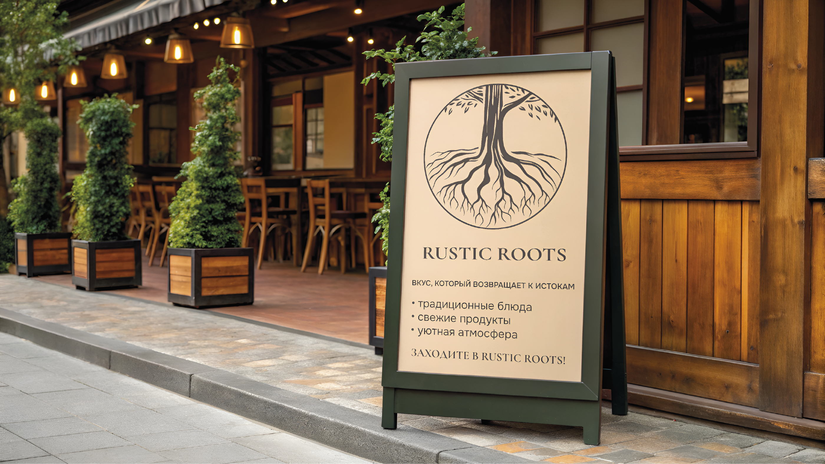 Rustic Roots – Айдентика для ресторана домашней кухни — Изображение №11 — Брендинг на Dprofile