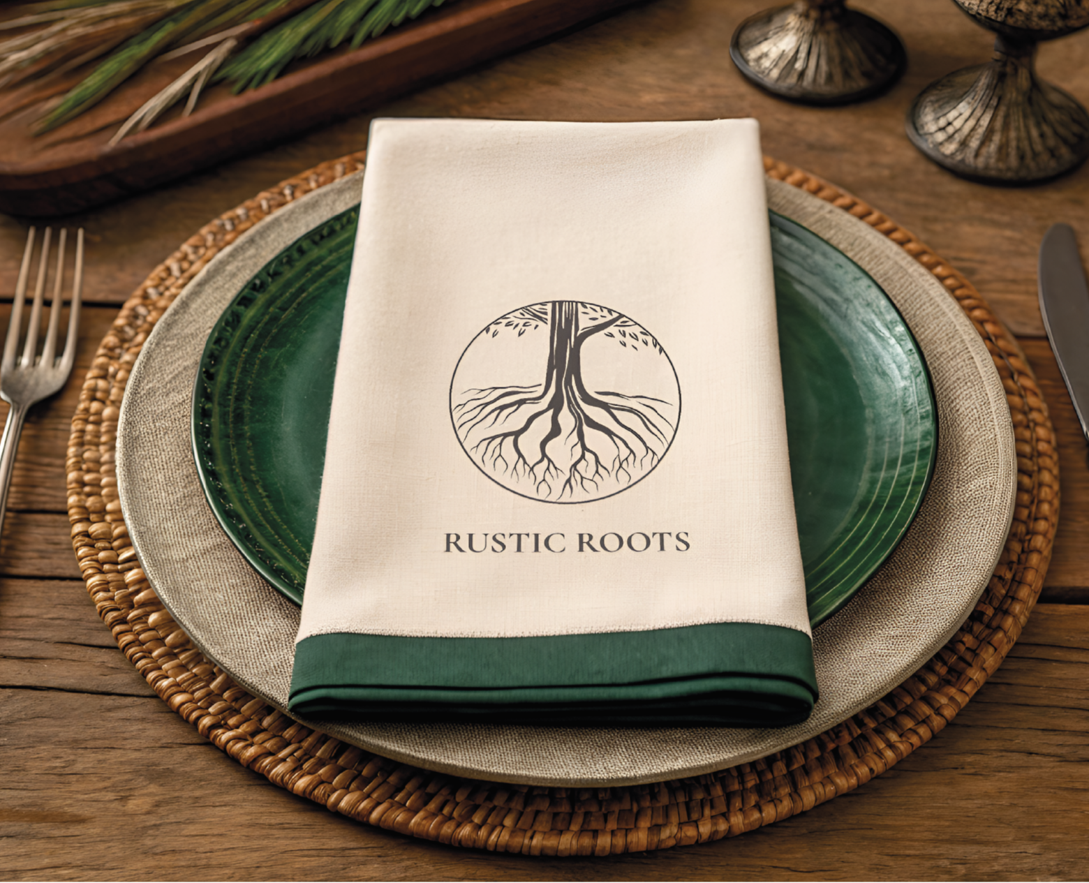 Rustic Roots – Айдентика для ресторана домашней кухни на Dprofile