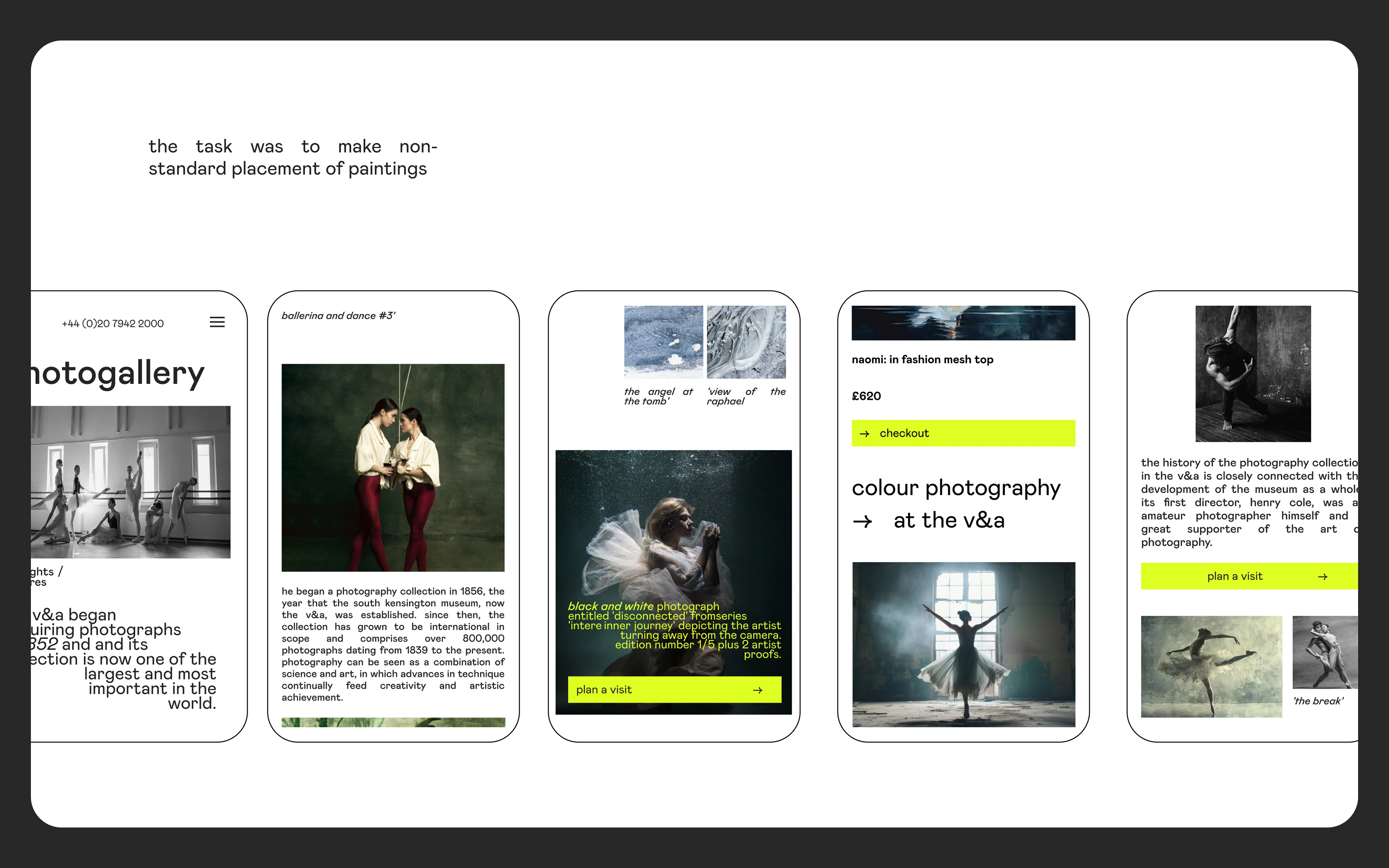 Сайт для картинной галереи-Website for an art gallery — Изображение №3 — Интерфейсы на Dprofile