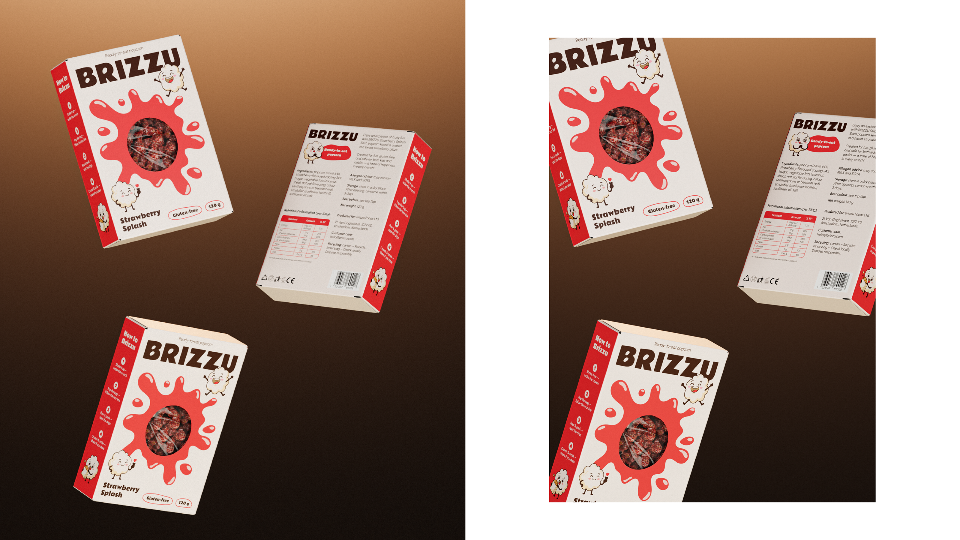 Дизайн упаковки Brizzu — Изображение №10 — Брендинг, 3D на Dprofile