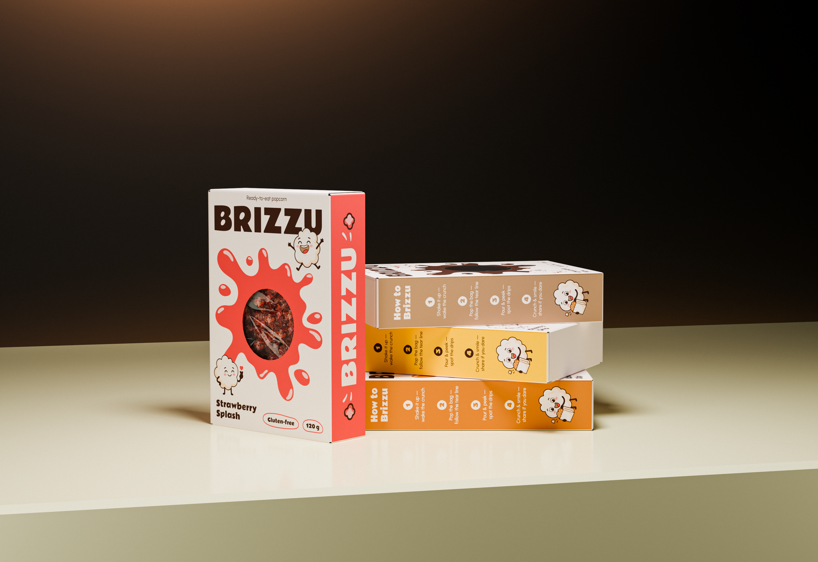 Дизайн упаковки Brizzu — Изображение №12 — Брендинг, 3D на Dprofile