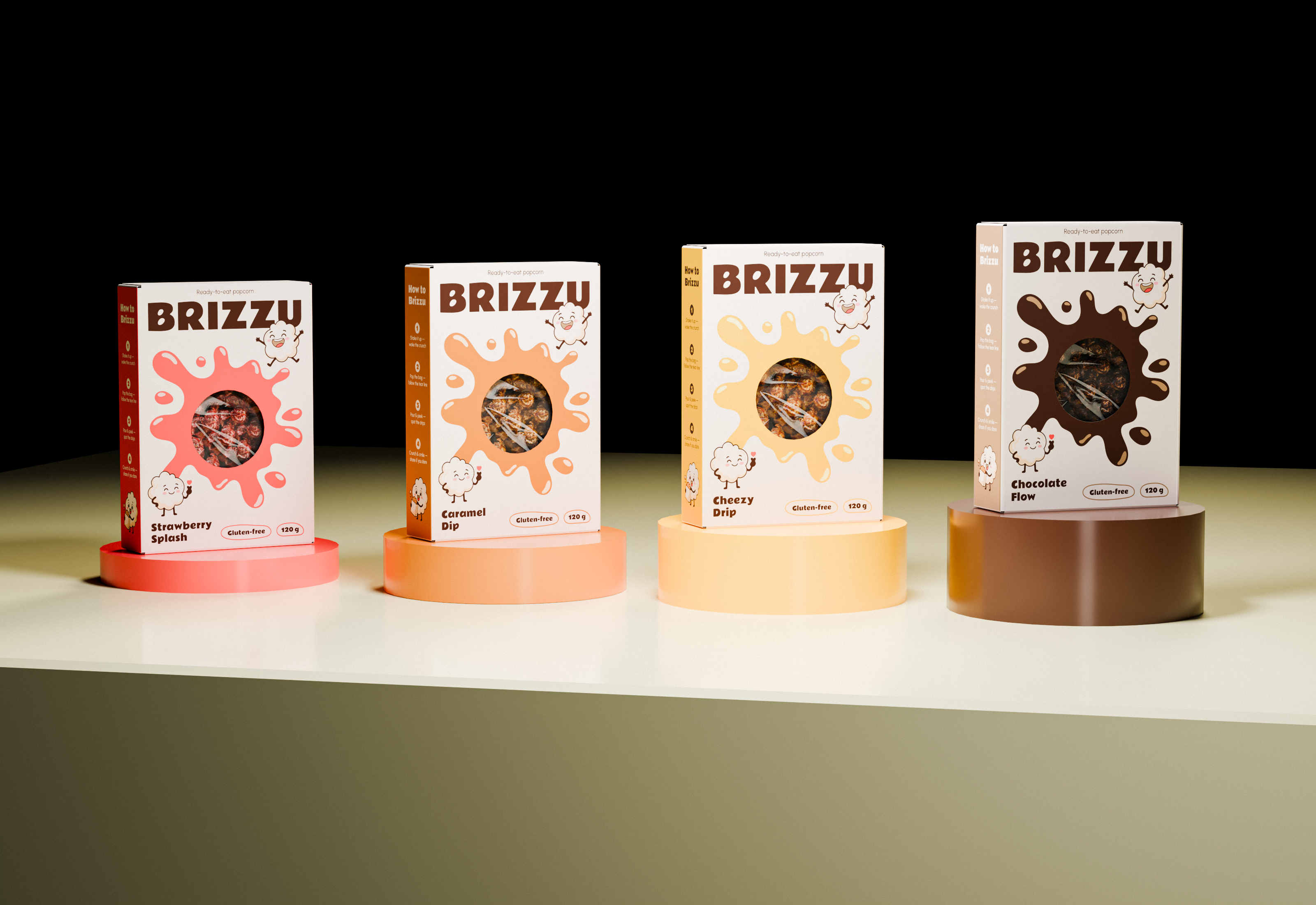 Дизайн упаковки Brizzu — Изображение №3 — Брендинг, 3D на Dprofile