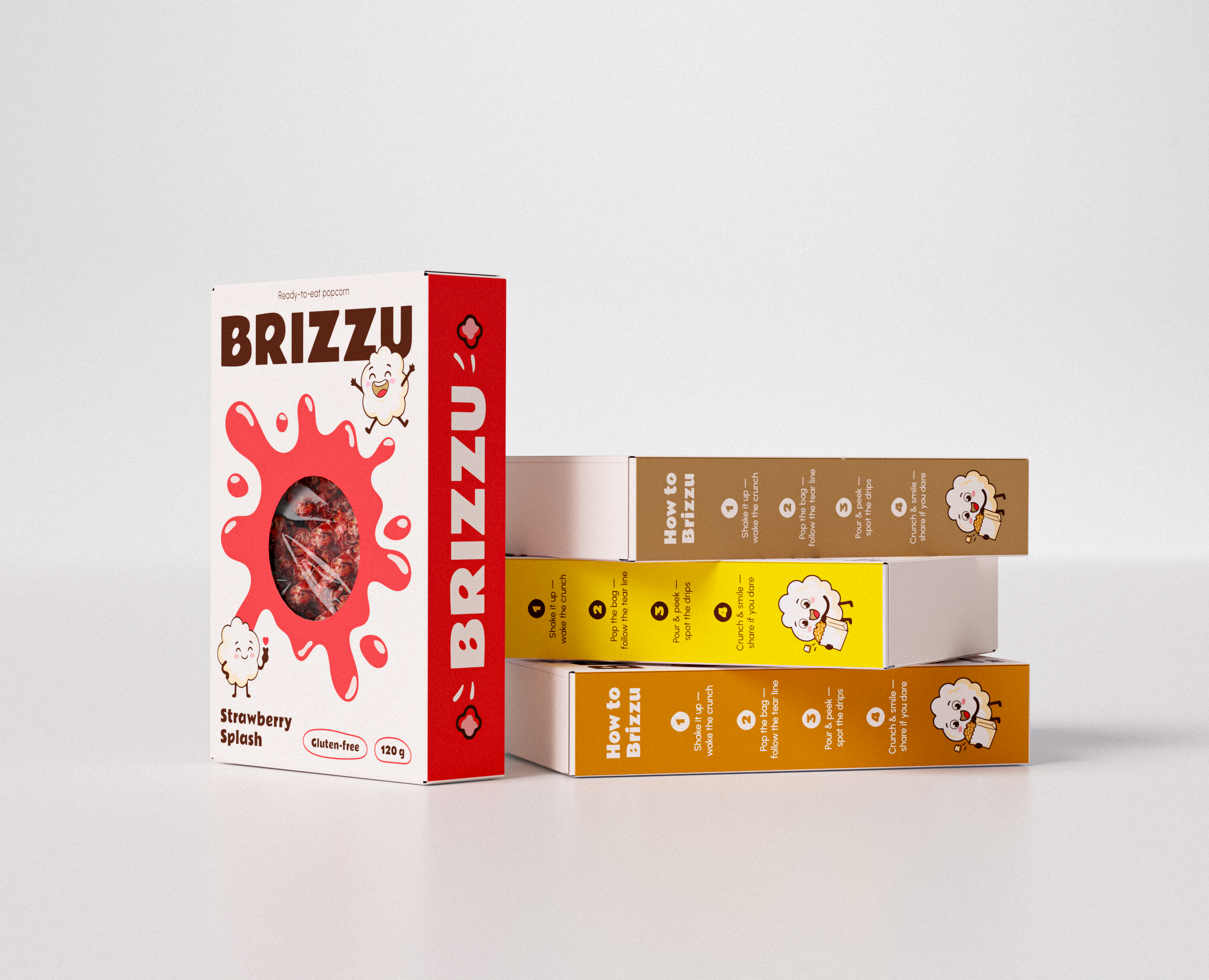 Дизайн упаковки Brizzu — Брендинг, 3D на Dprofile