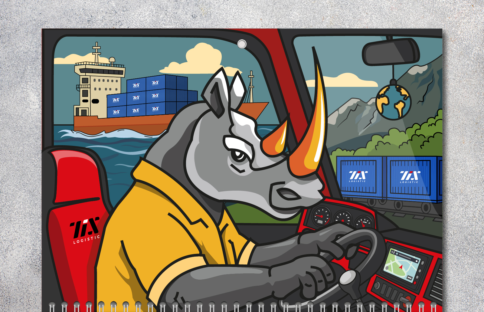 Квартальный календарь с иллюстрацией — Изображение №6 — Брендинг, Иллюстрация на Dprofile