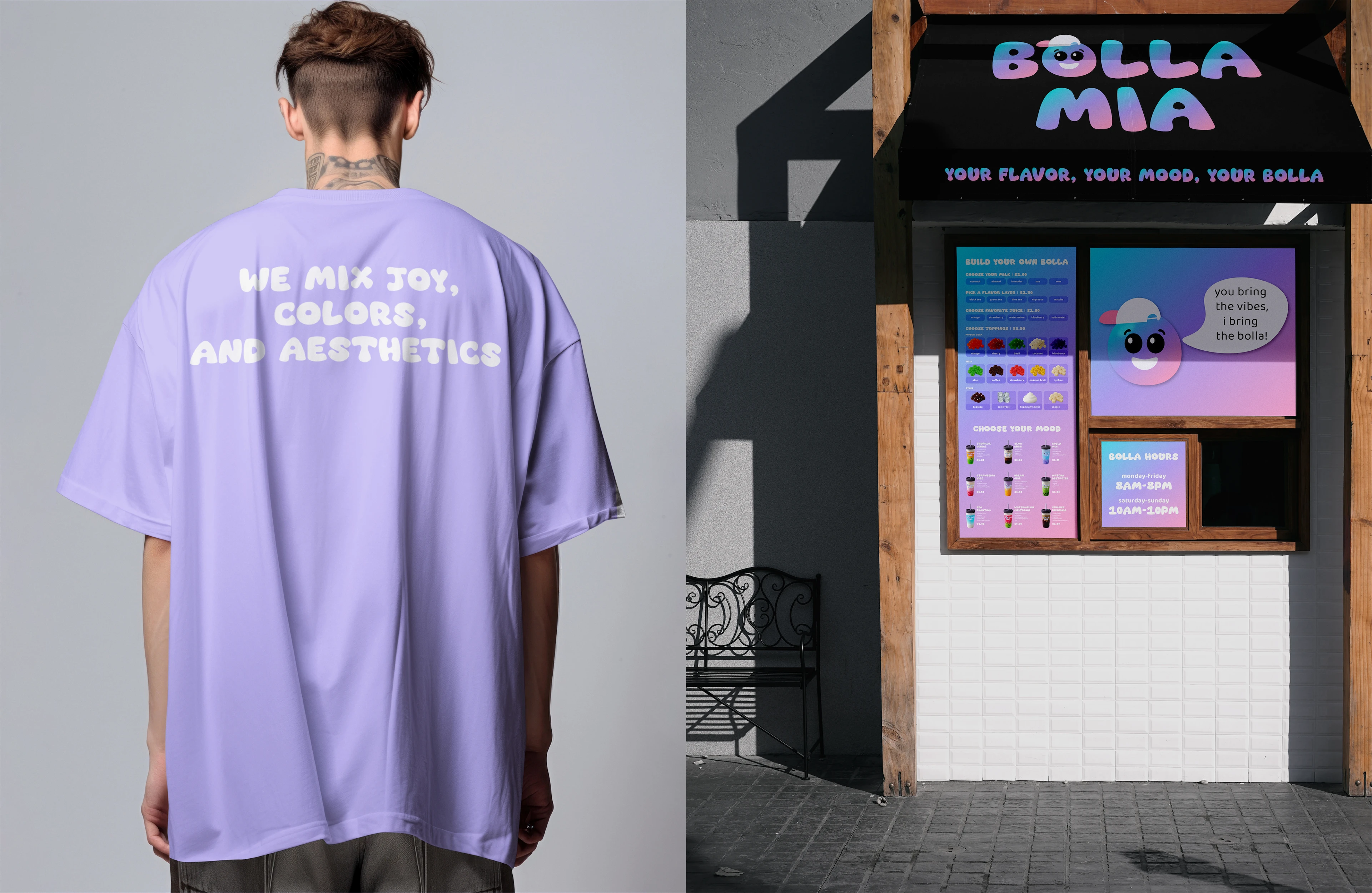 Фирменный стиль для кафе Bubble Tea — Изображение №2 — Брендинг на Dprofile