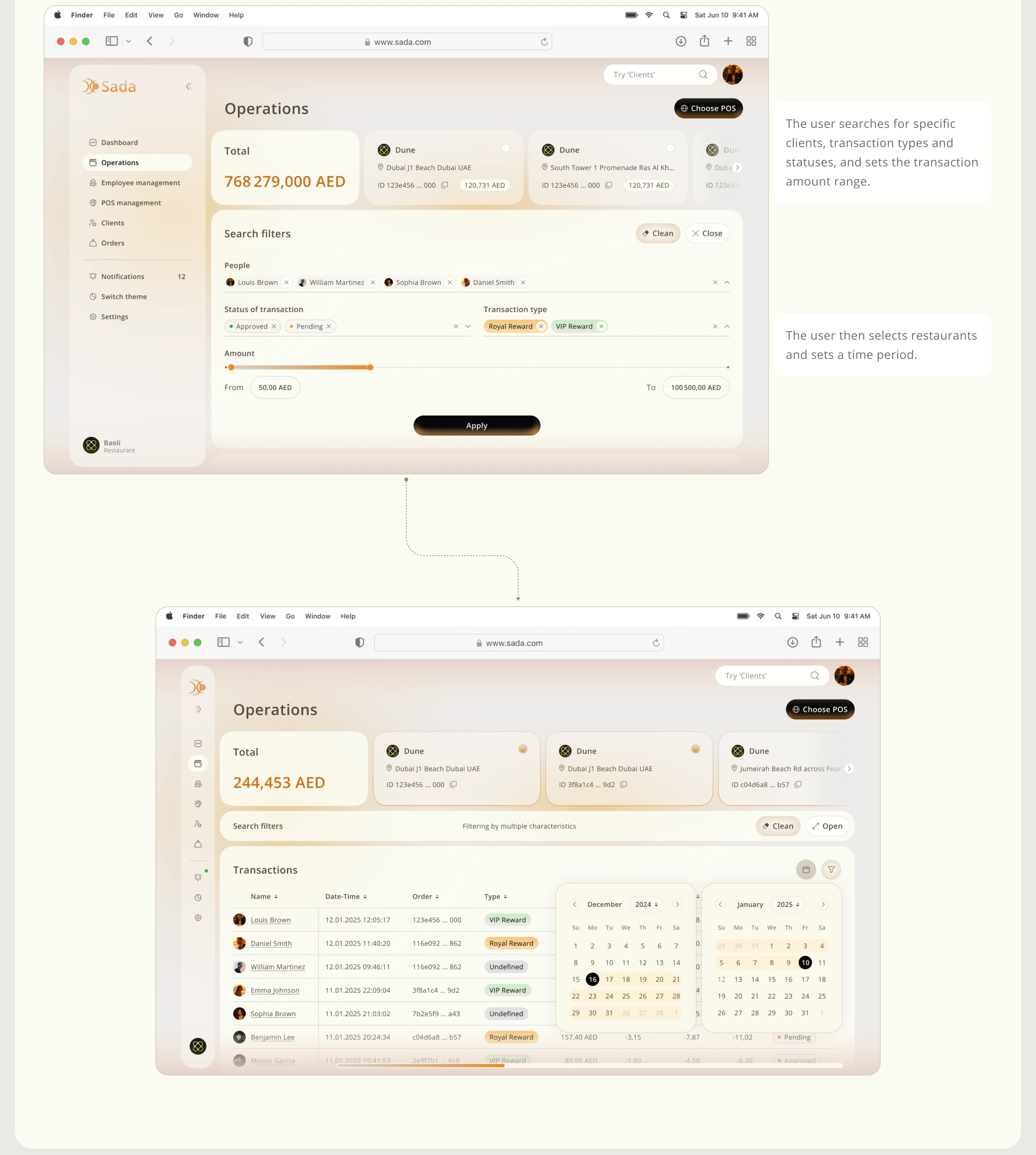 Sada CRM | UX/UI Fintech HoReCa — Изображение №20 — Интерфейсы на Dprofile