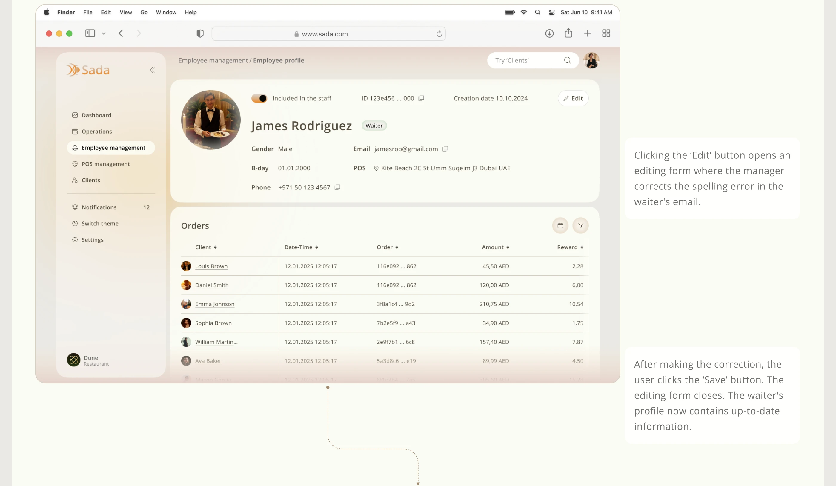 Sada CRM | UX/UI Fintech HoReCa — Изображение №23 — Интерфейсы на Dprofile