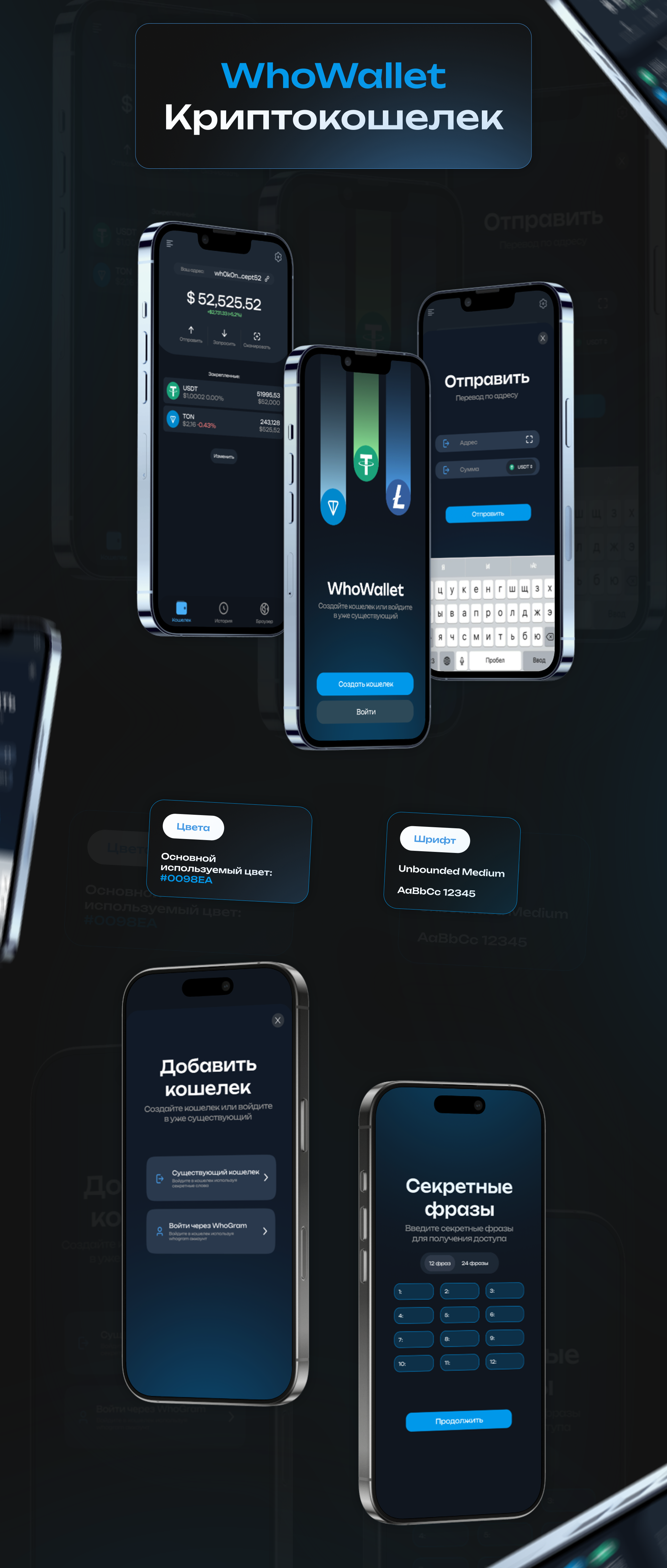WhoWallet — Интерфейс приложения — Изображение №1 — Интерфейсы, Брендинг на Dprofile