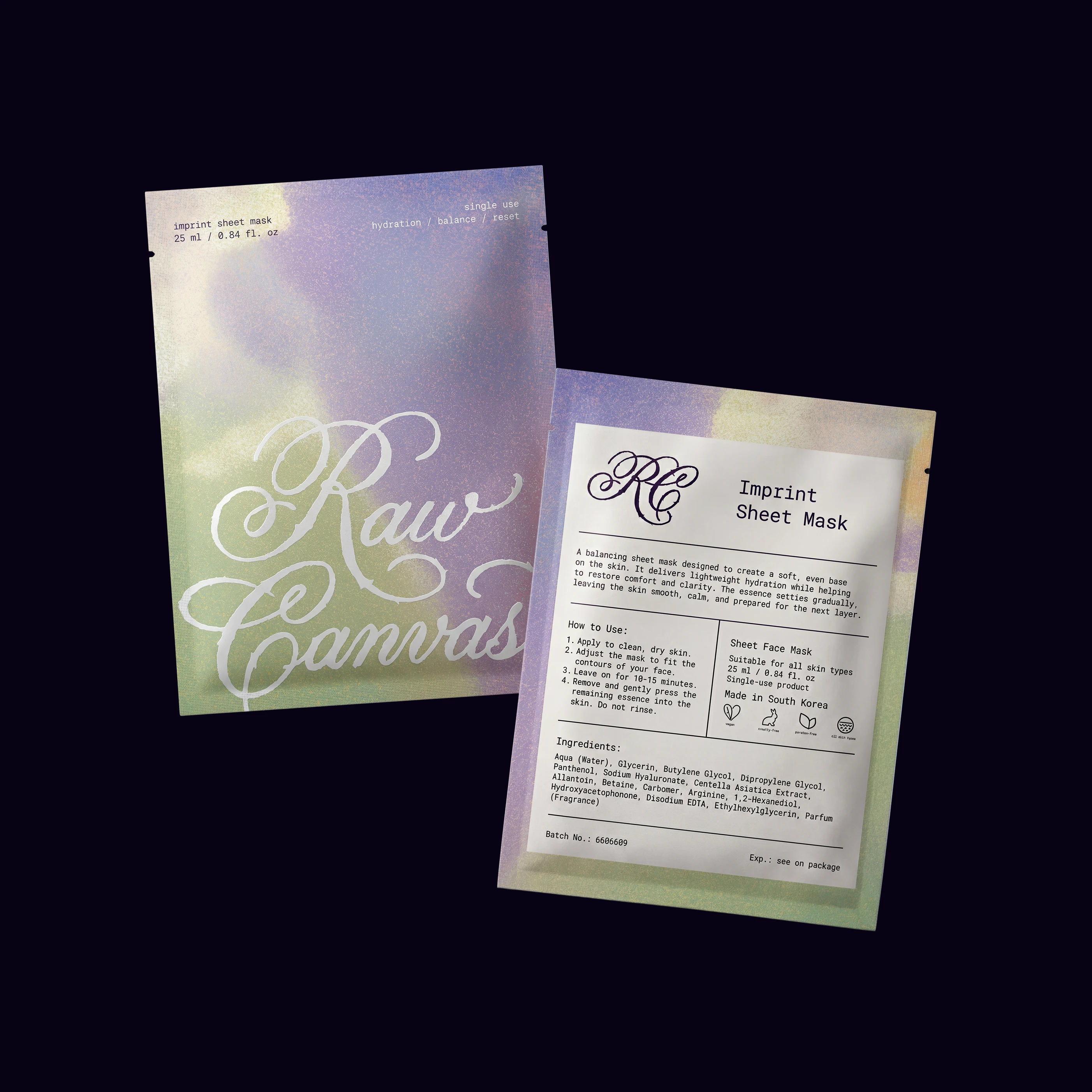 RAW CANVAS | Фирменный стиль и упаковка бренда уходовой косметики — Изображение №11 — Брендинг на Dprofile