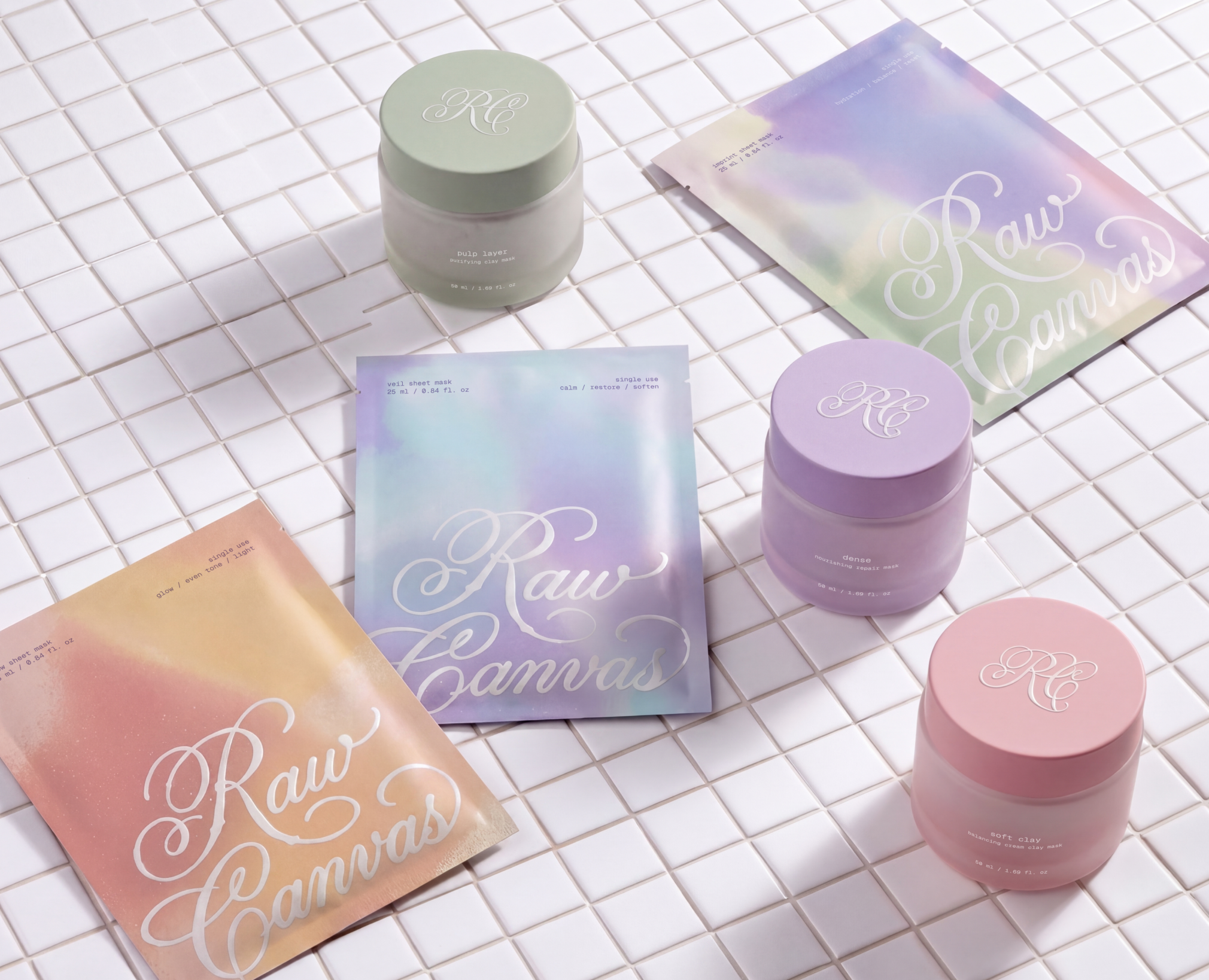 RAW CANVAS | Фирменный стиль и упаковка бренда уходовой косметики на Dprofile