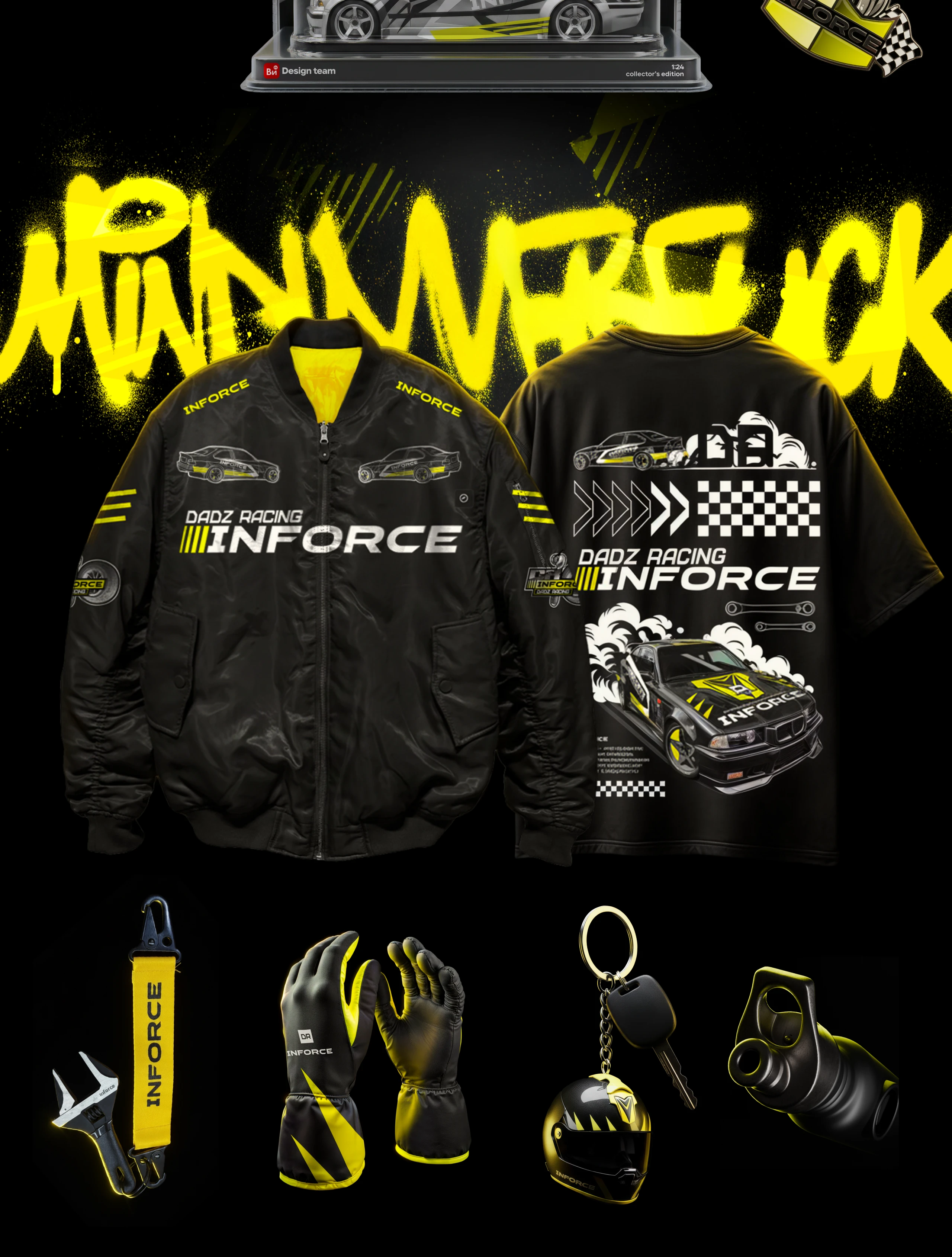 Inforce × Dadz Racing | Айдентика — Изображение №8 — Брендинг, Анимация на Dprofile